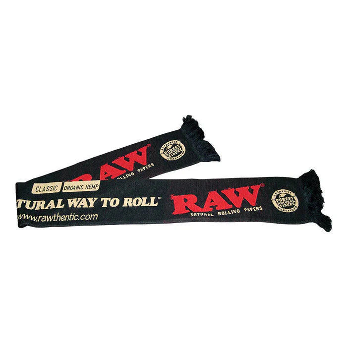 RAW | Black Scarf – 7" x 66"