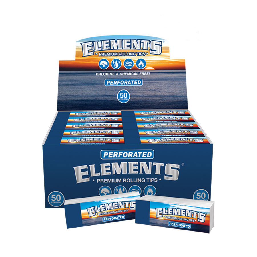 ELEMENTS | Perforated Premium Rolling Tips – Box of 50
