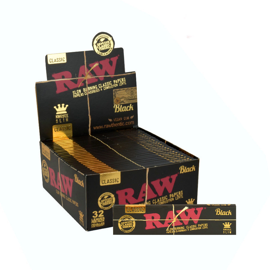 RAW Black Natural Unrefined Rolling Paper