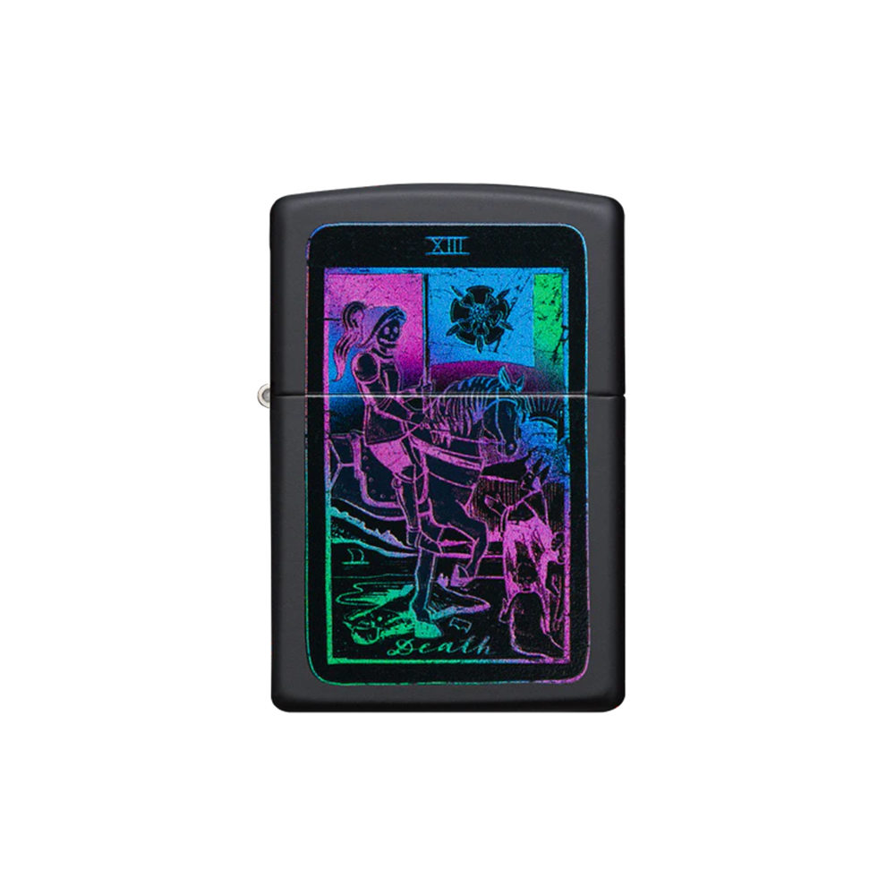 Zippo 49698 Black Light Tarot Card Design