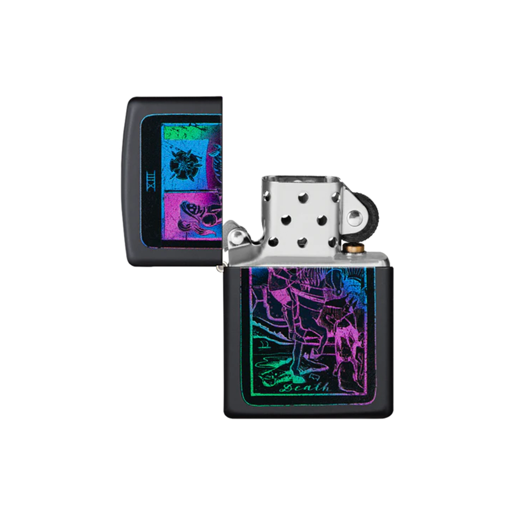 Zippo 49698 Black Light Tarot Card Design