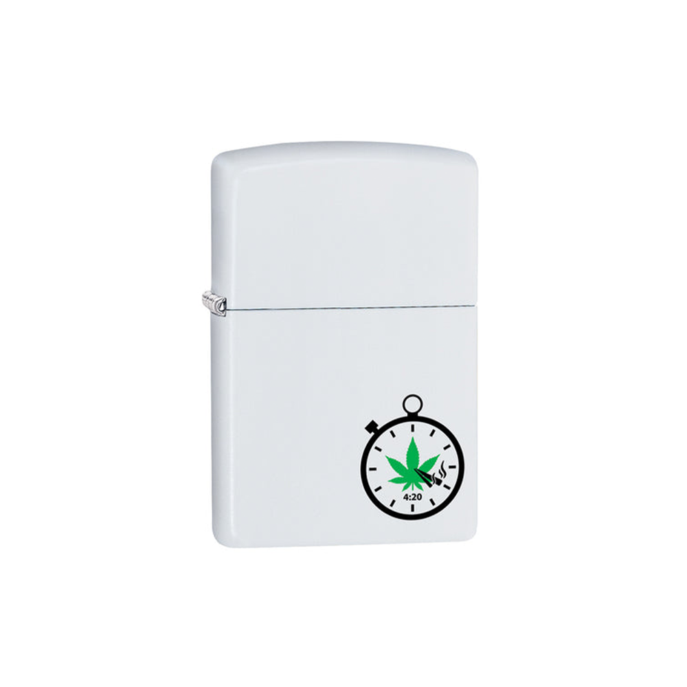Zippo 214 04846 Green 420 Leaf Clock Design