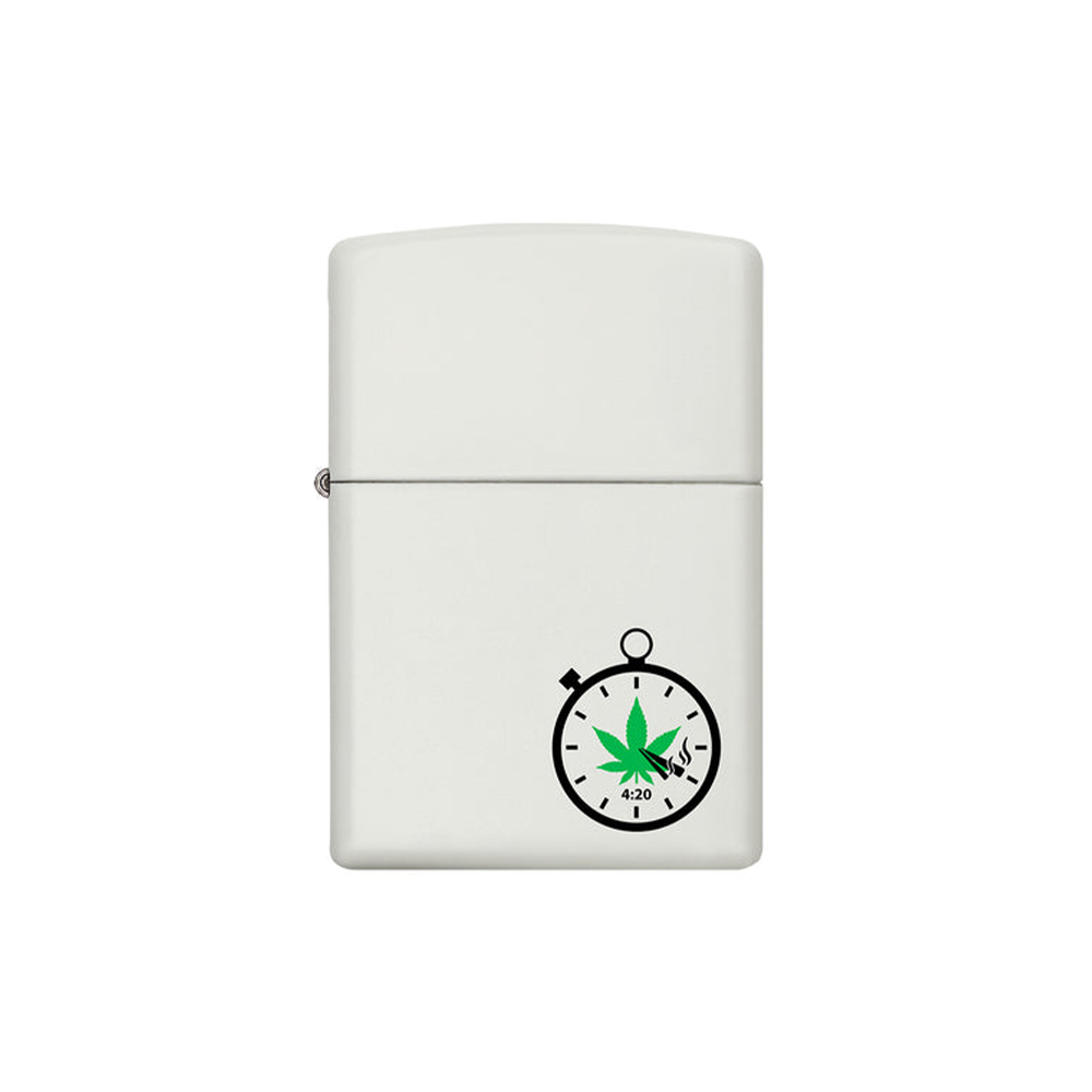 Zippo 214 04846 Green 420 Leaf Clock Design