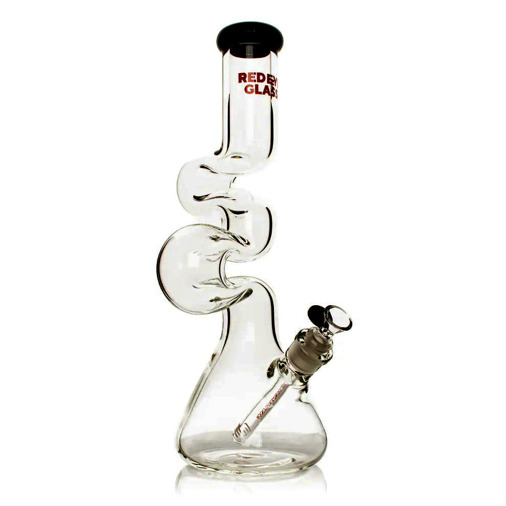 Red Eye Glass® | 16" 7mm Thick Loop-D-Loop Water Pipe [REG184]