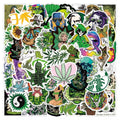 50pcs Assorted Cannabis Design Stickers