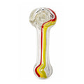 4.5" Color Line Glass Spoon Pipe