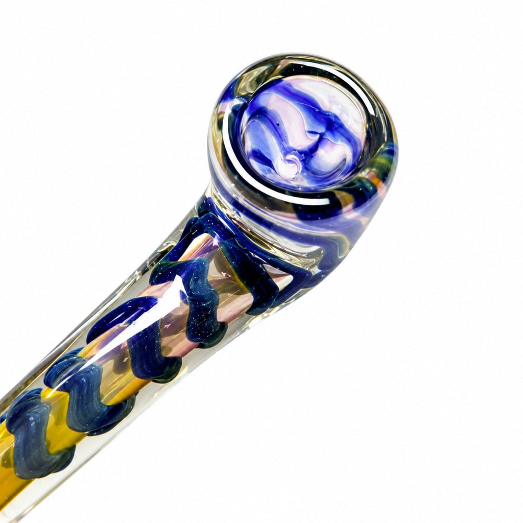 5.5" Fumed Twisted Glass Sherlock Pipe
