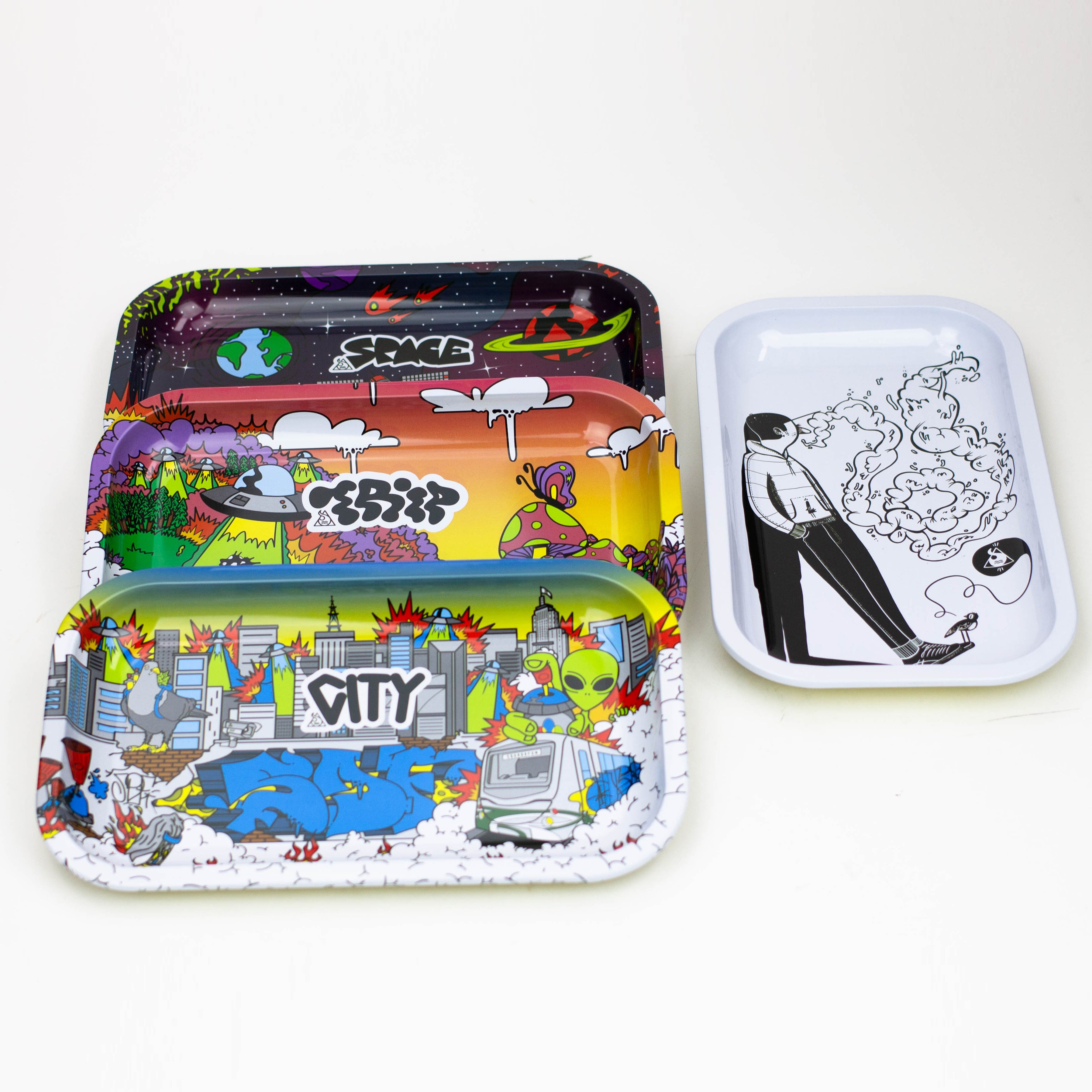 Squadafum Large Metal Tray