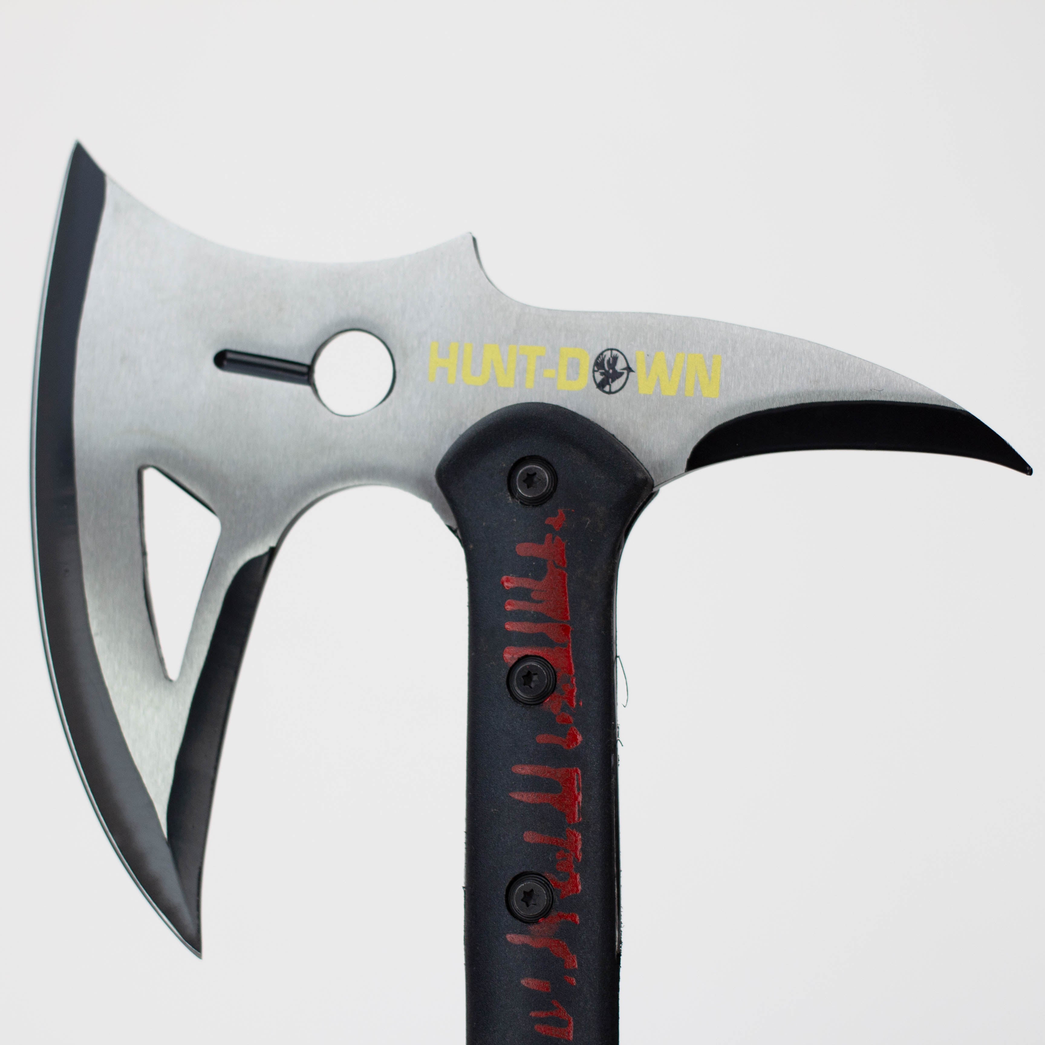 16" Hunt Down Black Hard Plastic Handle Tactical Axe [HD8246]