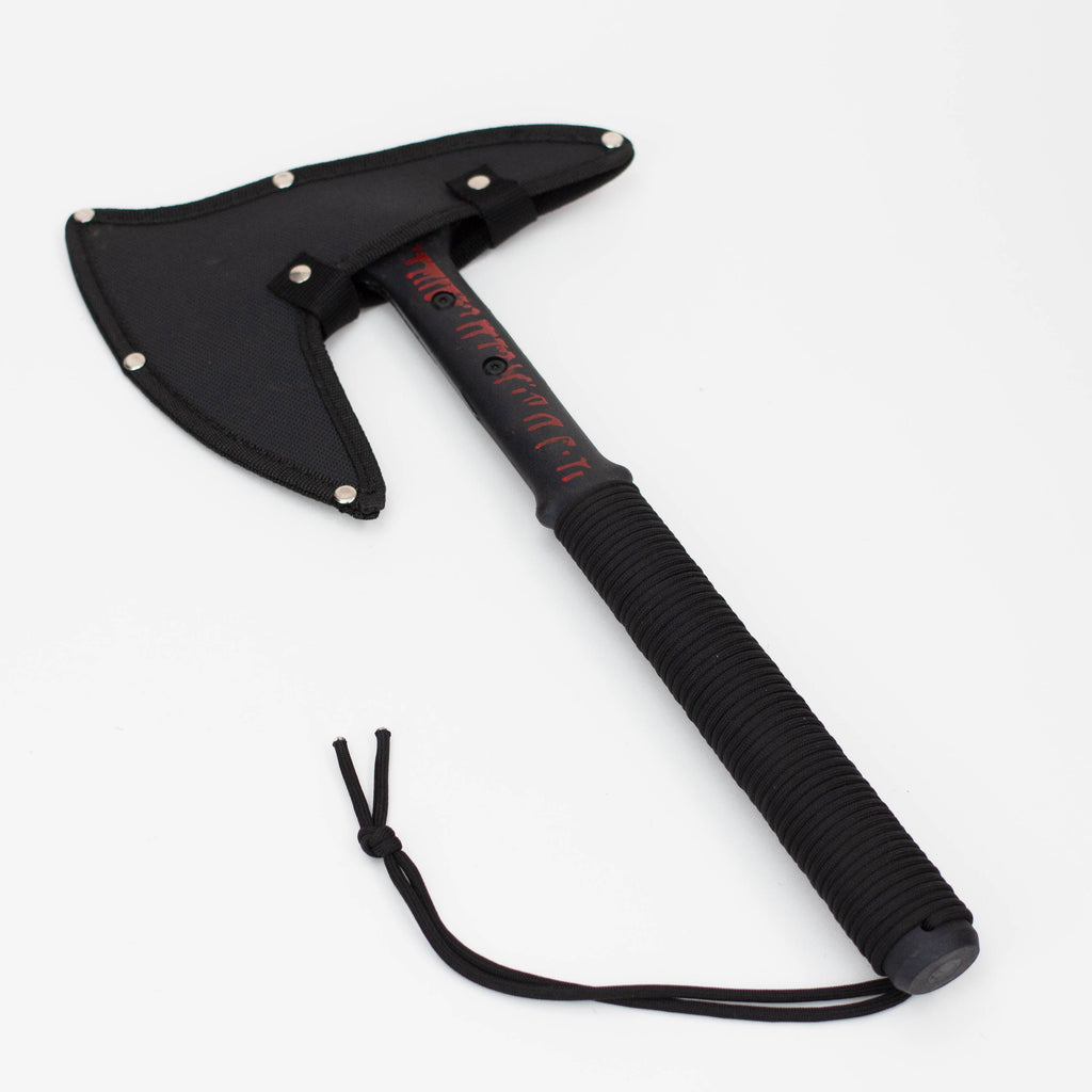 16" Hunt Down Black Hard Plastic Handle Tactical Axe [HD8246]