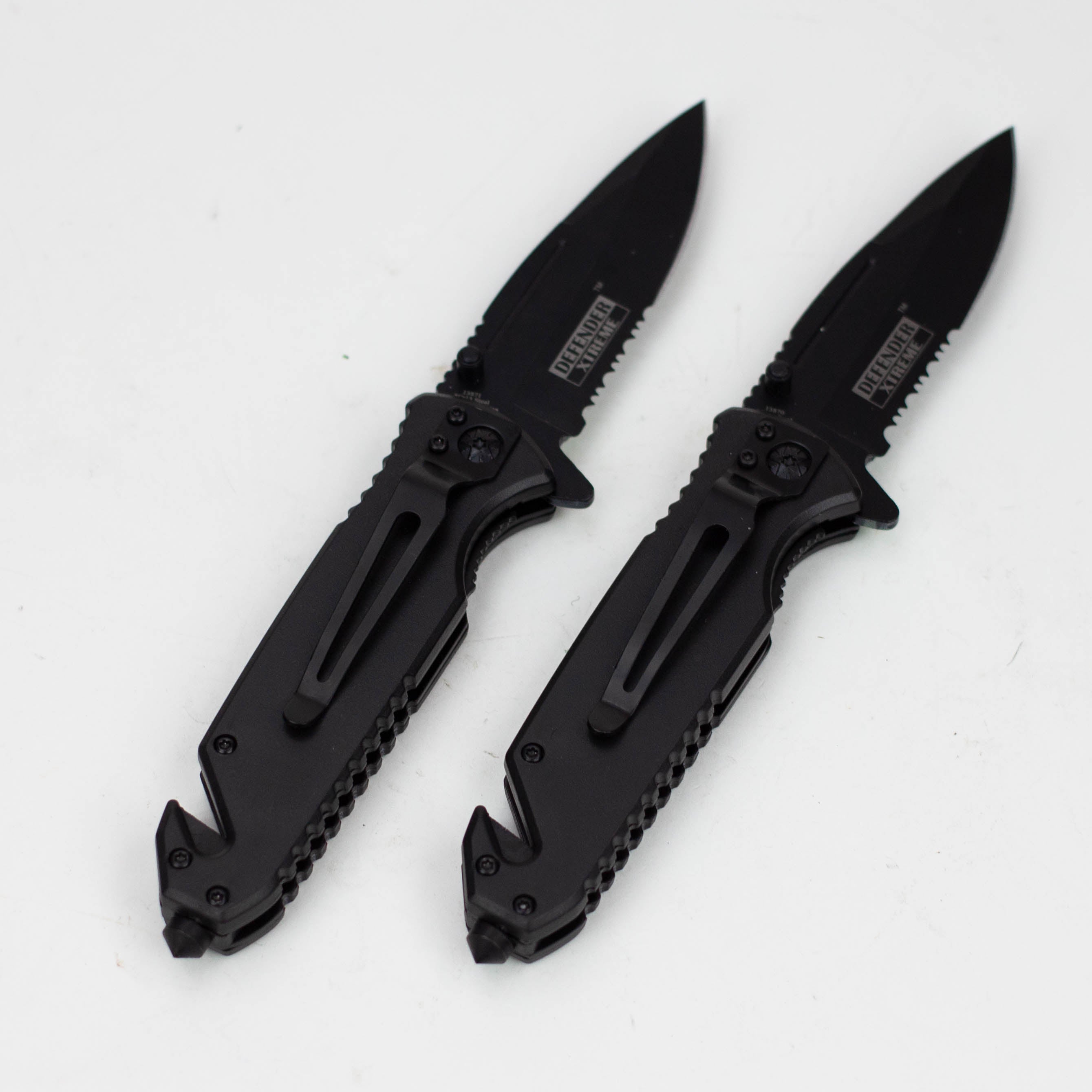 8" Leaves - Folding Knife W/ Belt Cutter