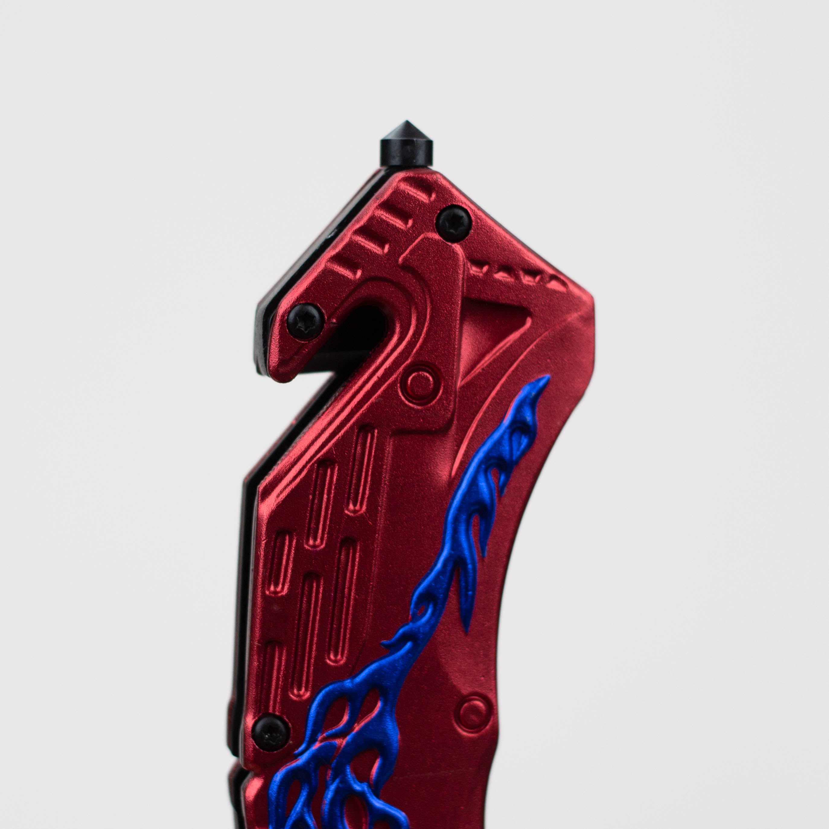 8" Hunt Down Red Handle - Knife With Belt Clip [9532]