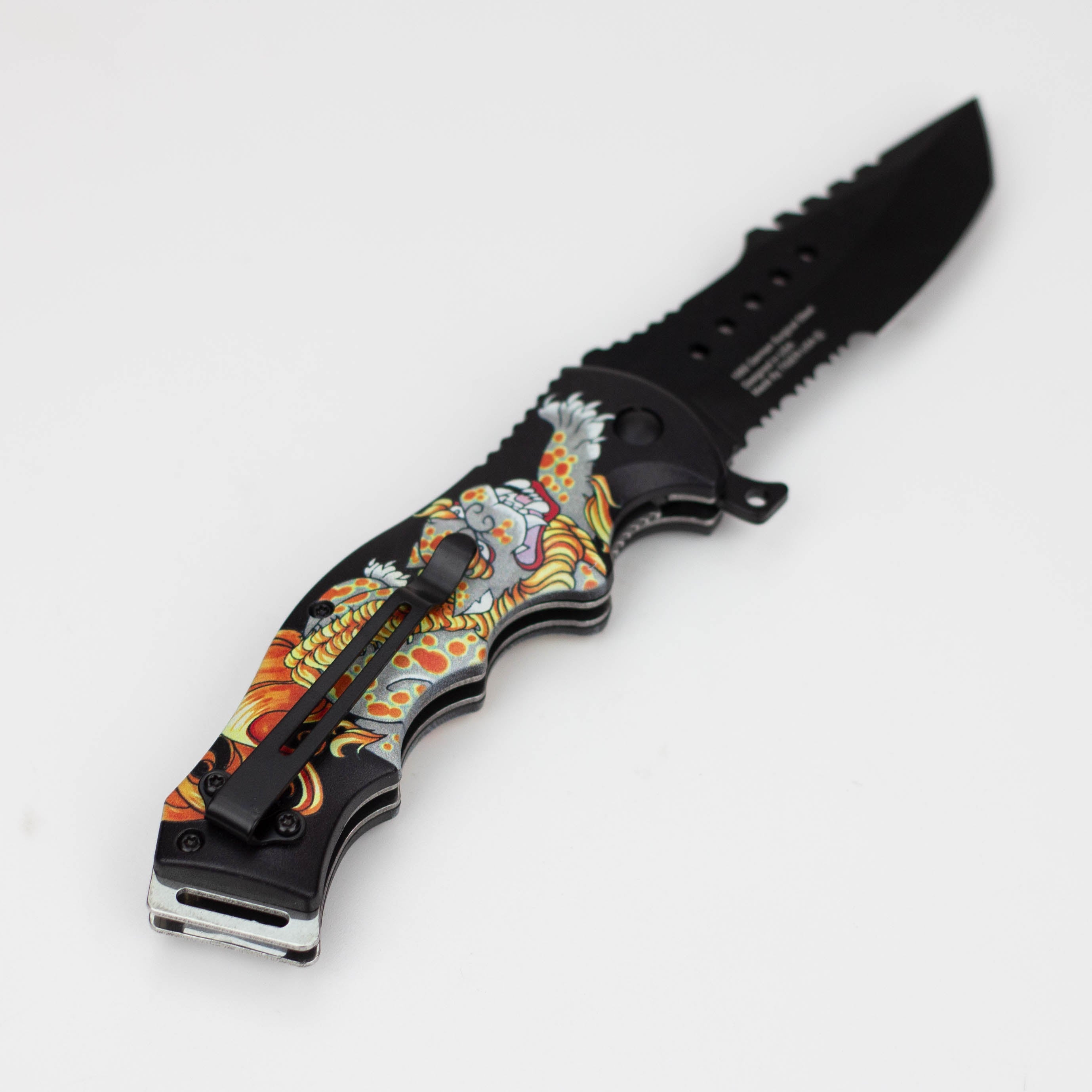 8" Ergo  Handle Half-Serration Honor Americana Knife [JS3-3FD-A]
