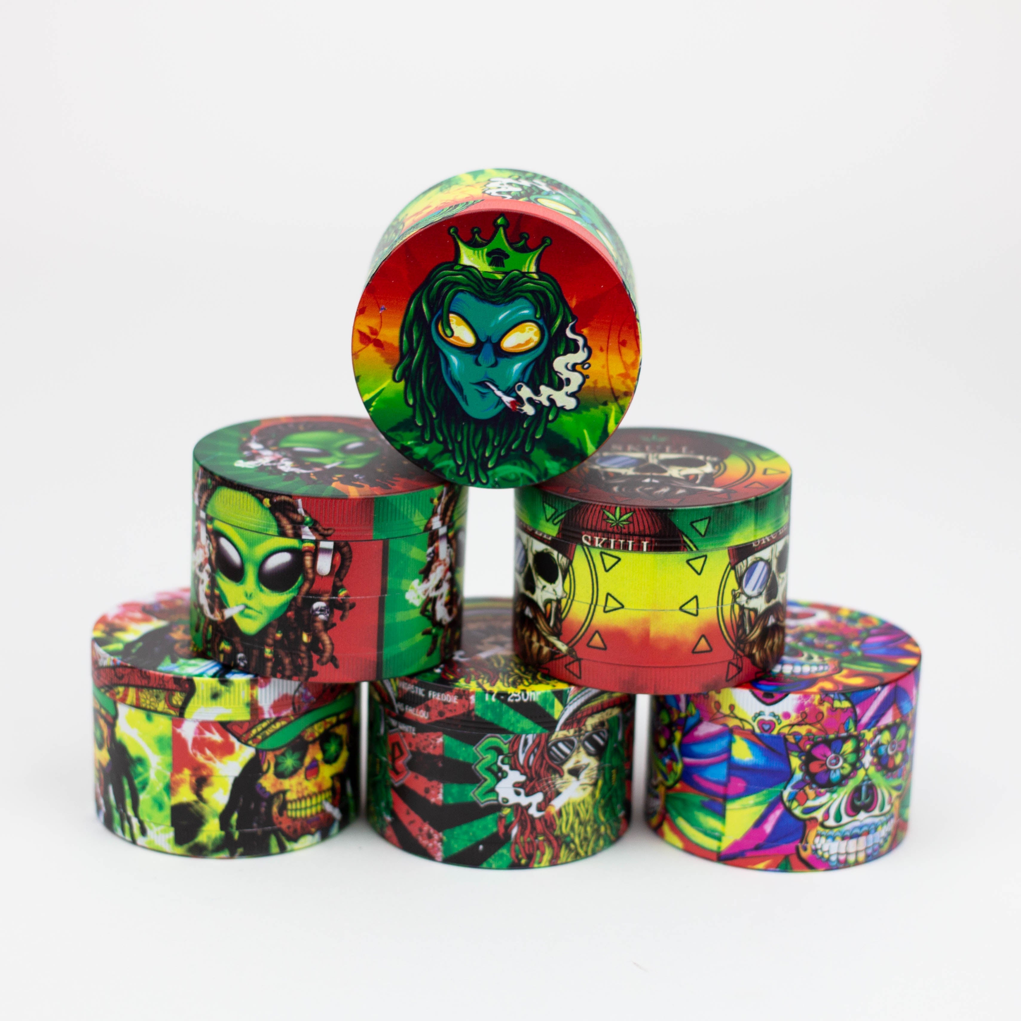 GENIE 4 parts 63 mm Alien metal grinder Box of 6 [SSP007]