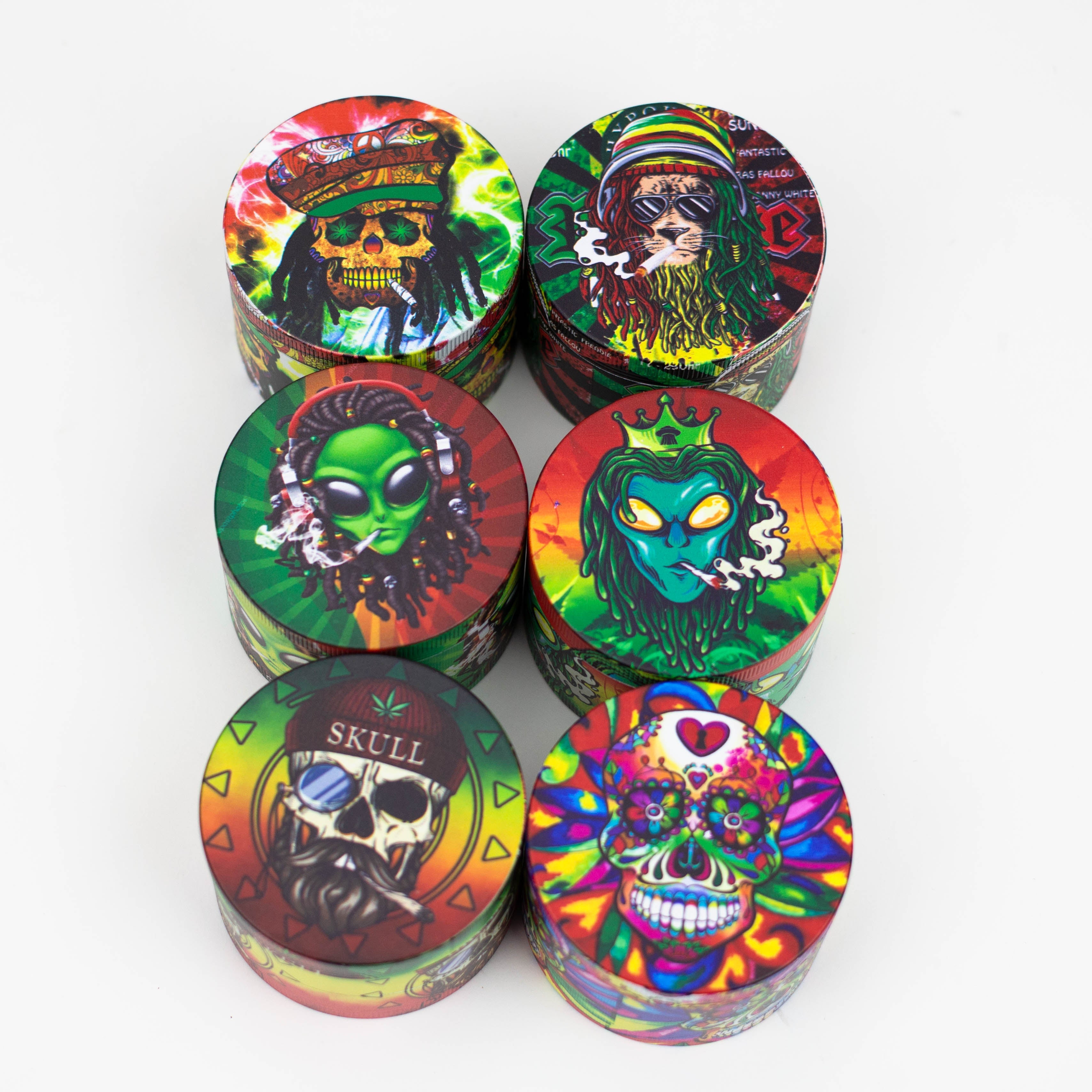 GENIE 4 parts 63 mm Alien metal grinder Box of 6 [SSP007]