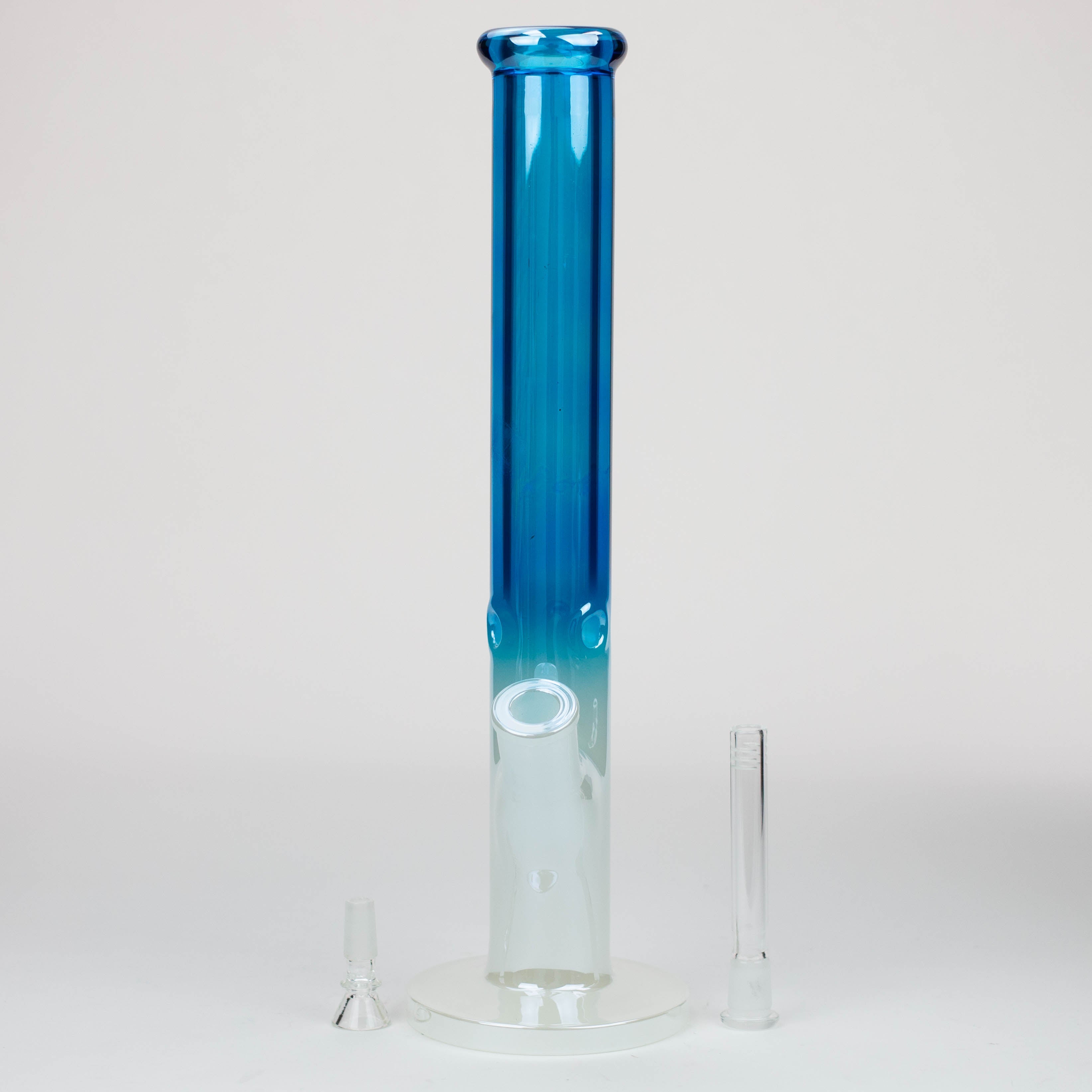 16" Electroplated Gradient Classic tube 9 mm glass bong [WP196]