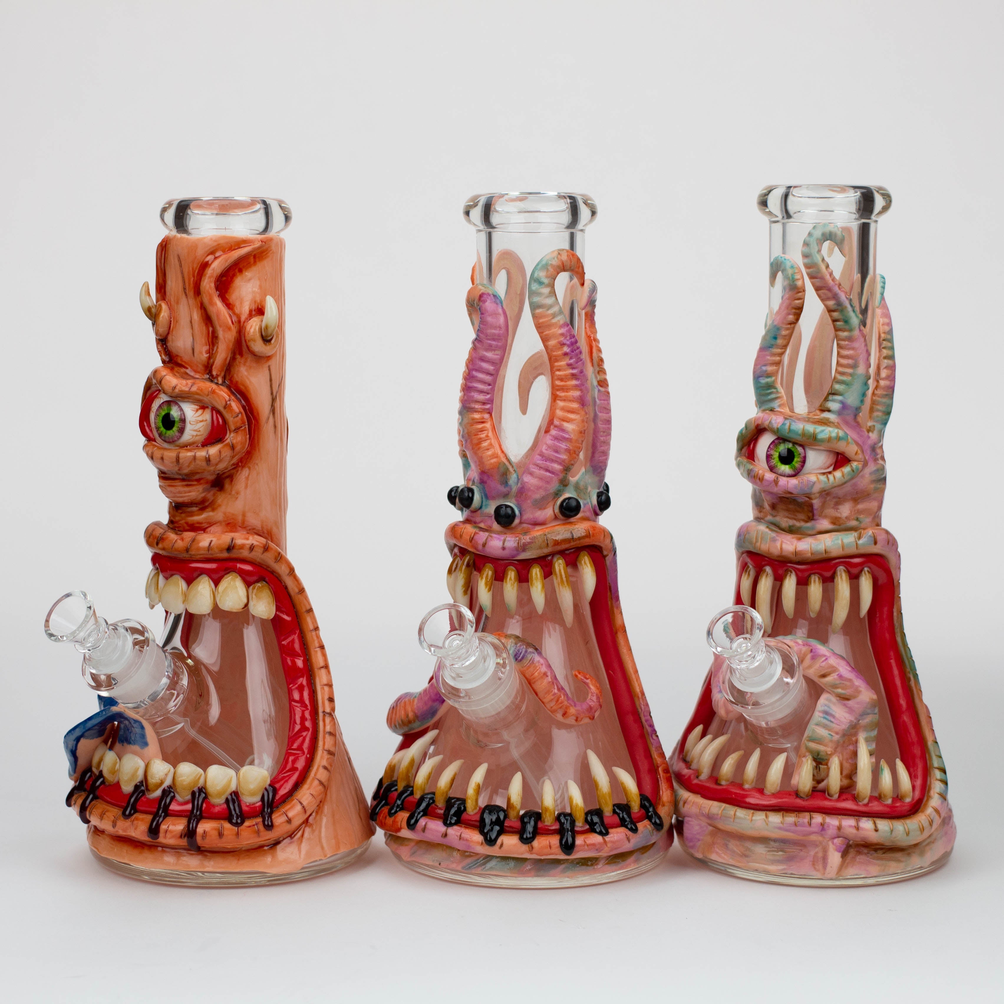 PHOENIX STAR-12.5"  Resin 3D artwork 7mm glass beaker water bong