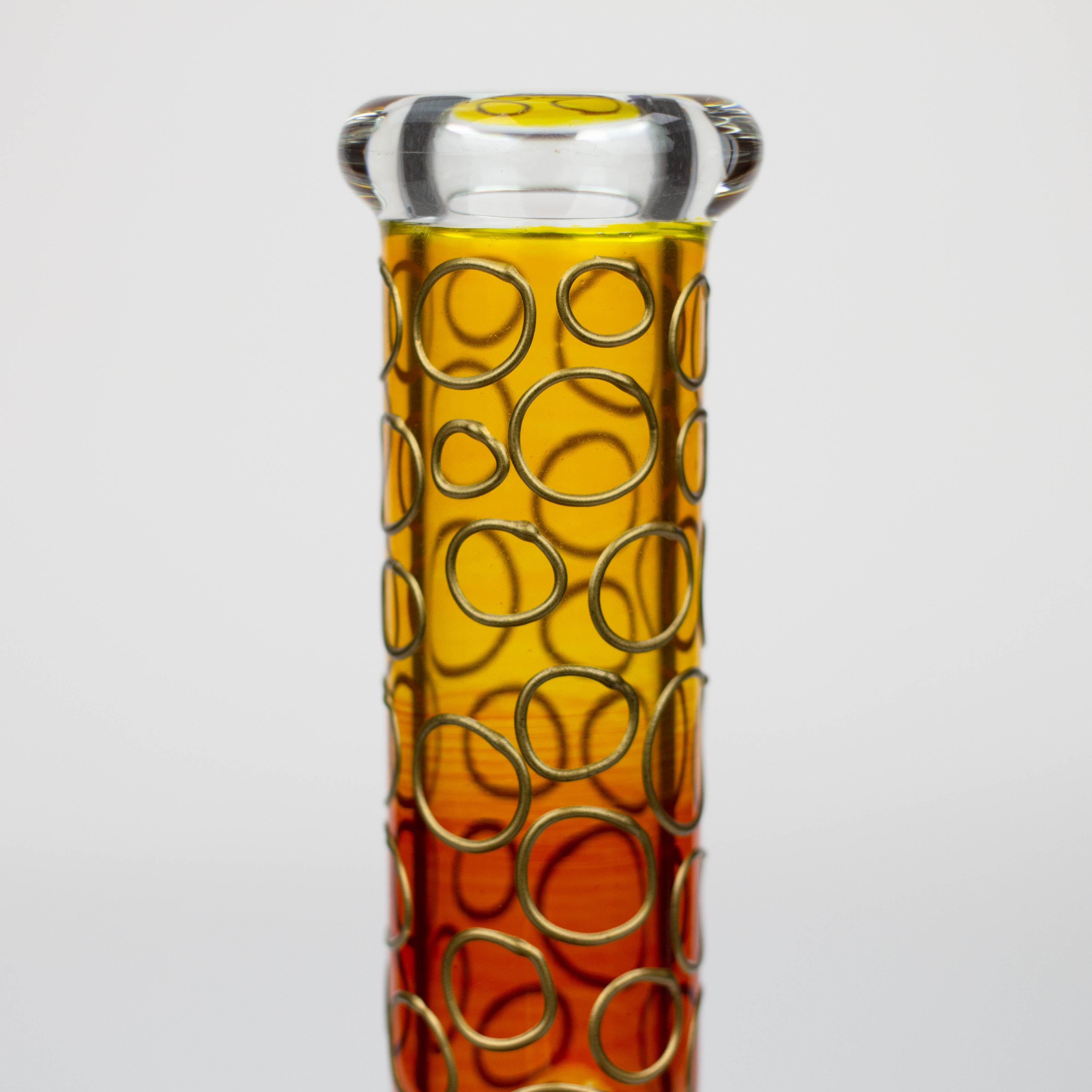 10" 3D Texture color dots beaker glass bong [HD20]
