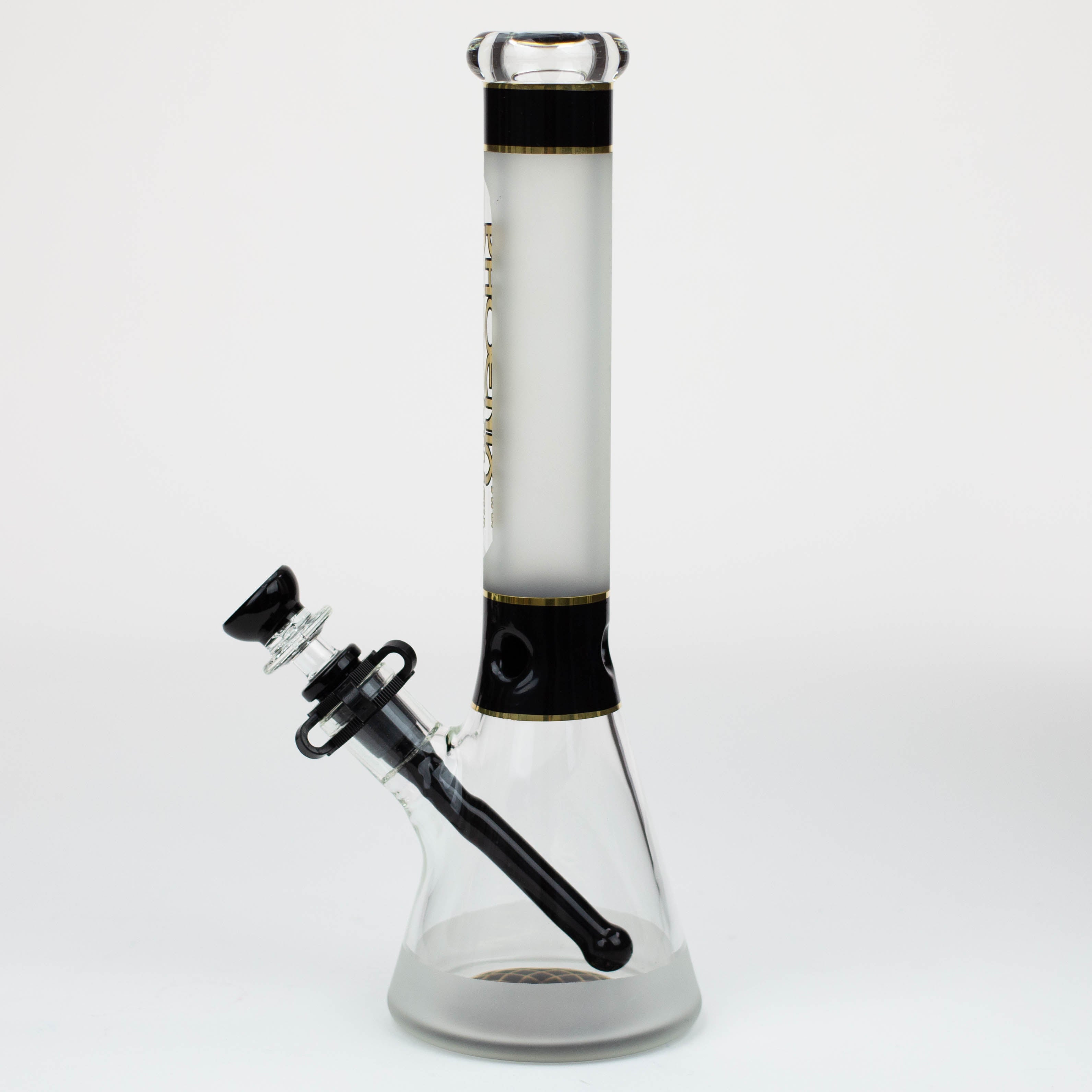 PHOENIX STAR -13" Sandblasted glass water bong with clip [PHX03]