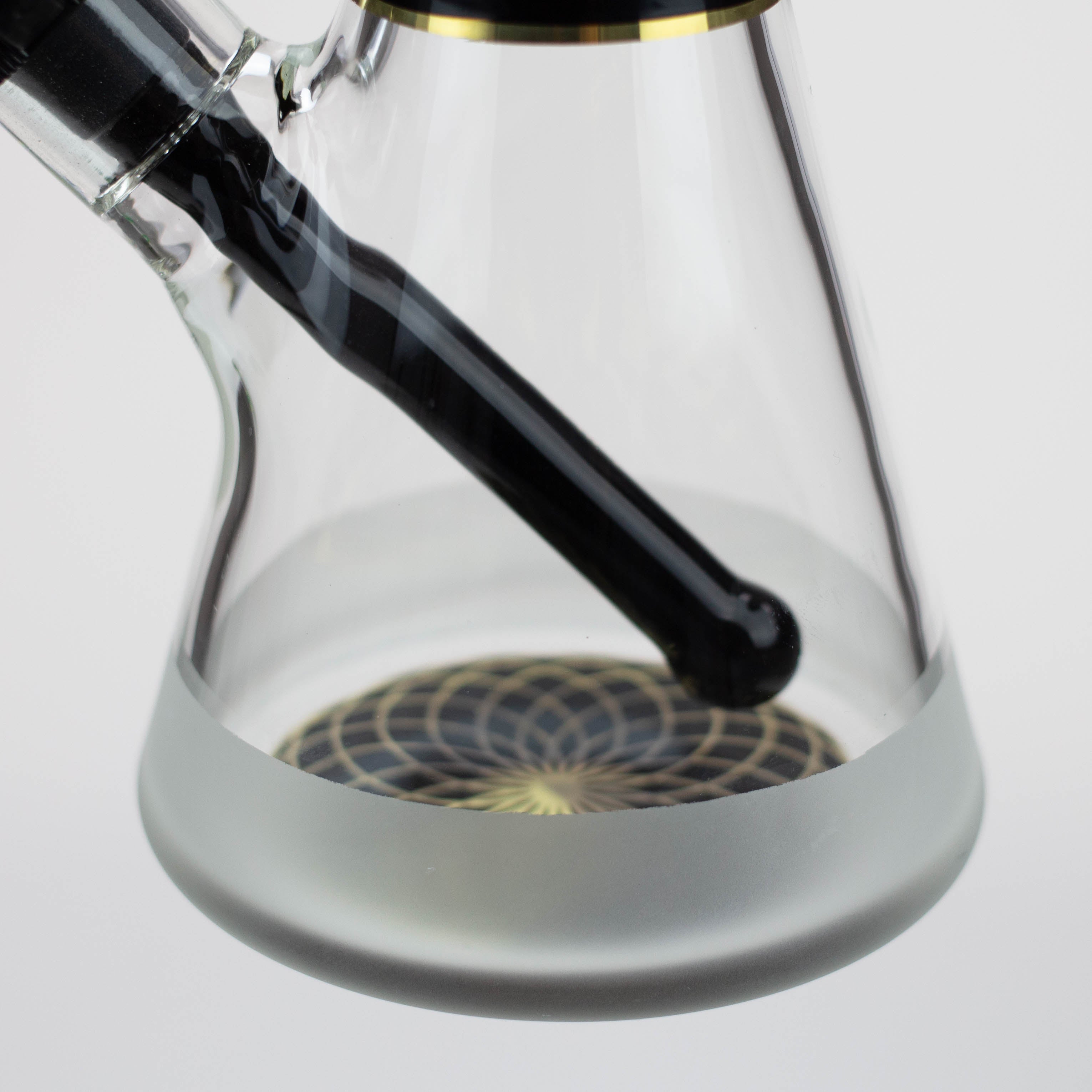 PHOENIX STAR -13" Sandblasted glass water bong with clip [PHX03]