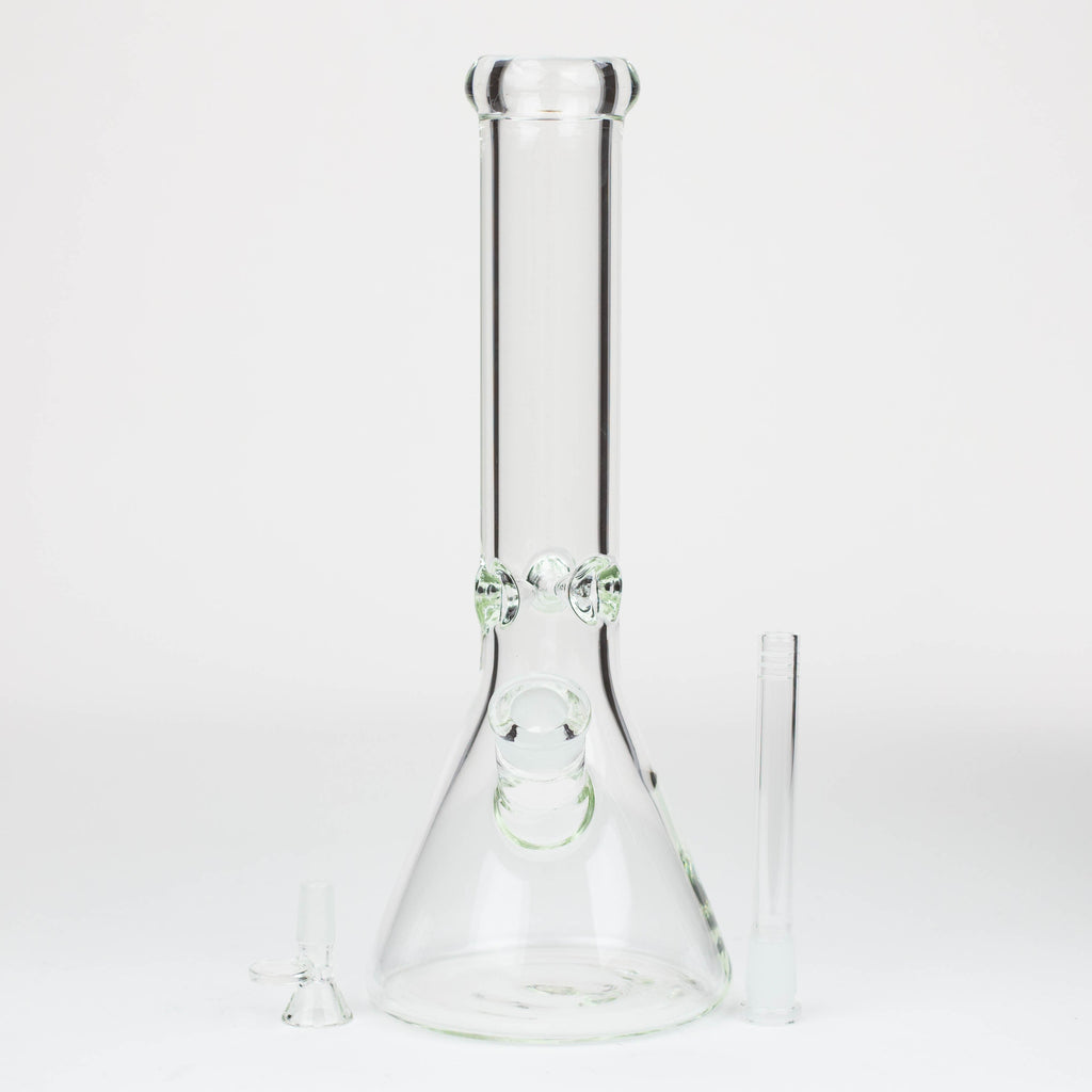 13.5" Classic beaker 7 mm glass water bong [SP48]
