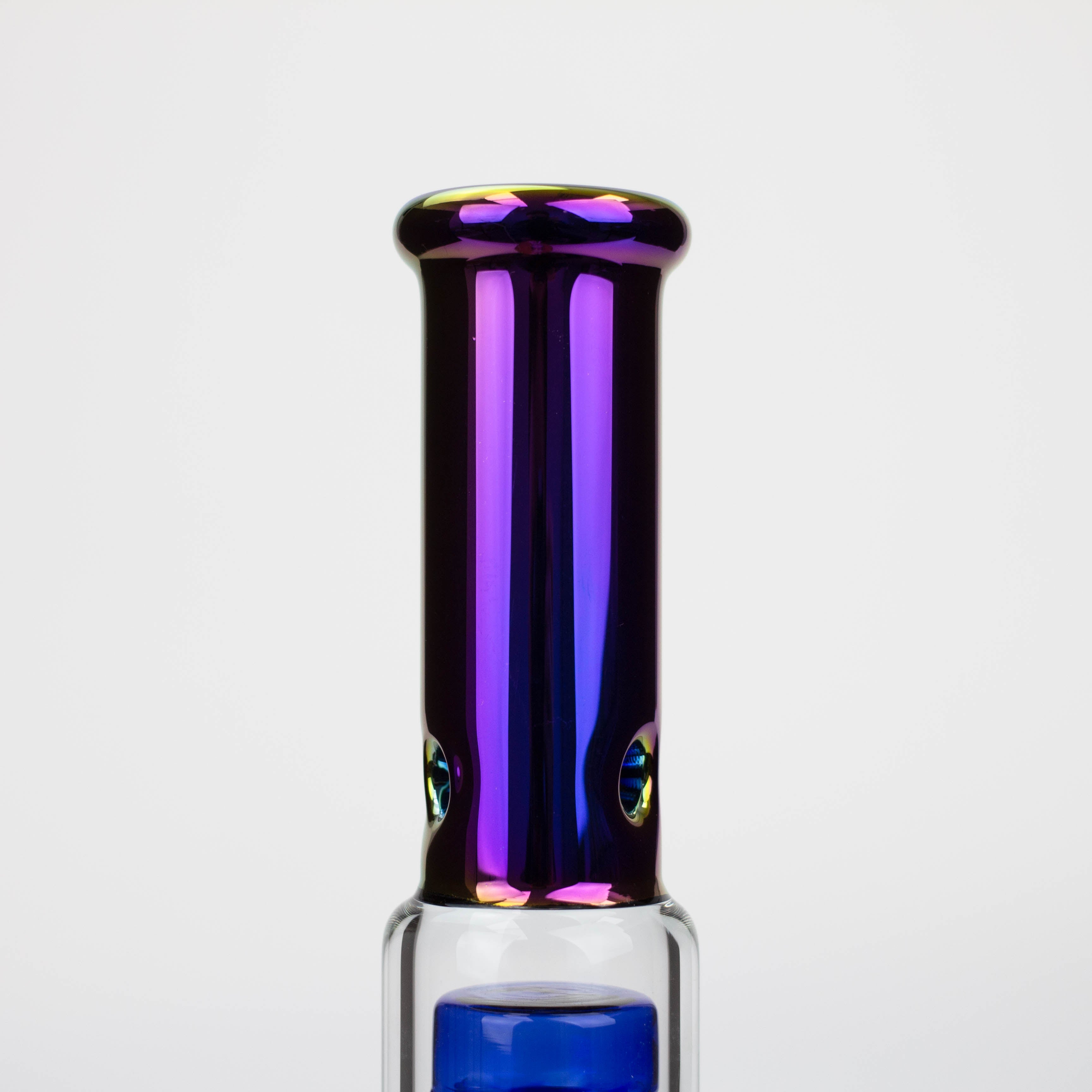 12" Electroplate glass water bong with 6 arms percolator [PHX111]