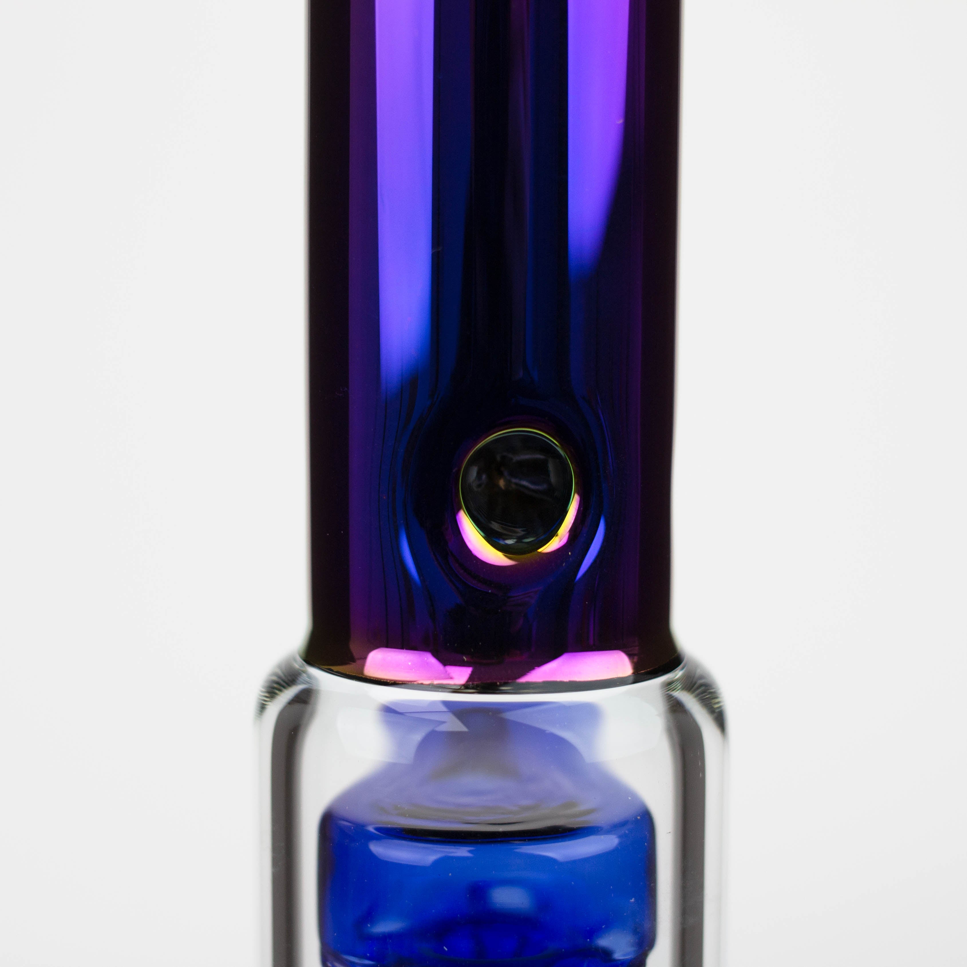 12" Electroplate glass water bong with 6 arms percolator [PHX111]