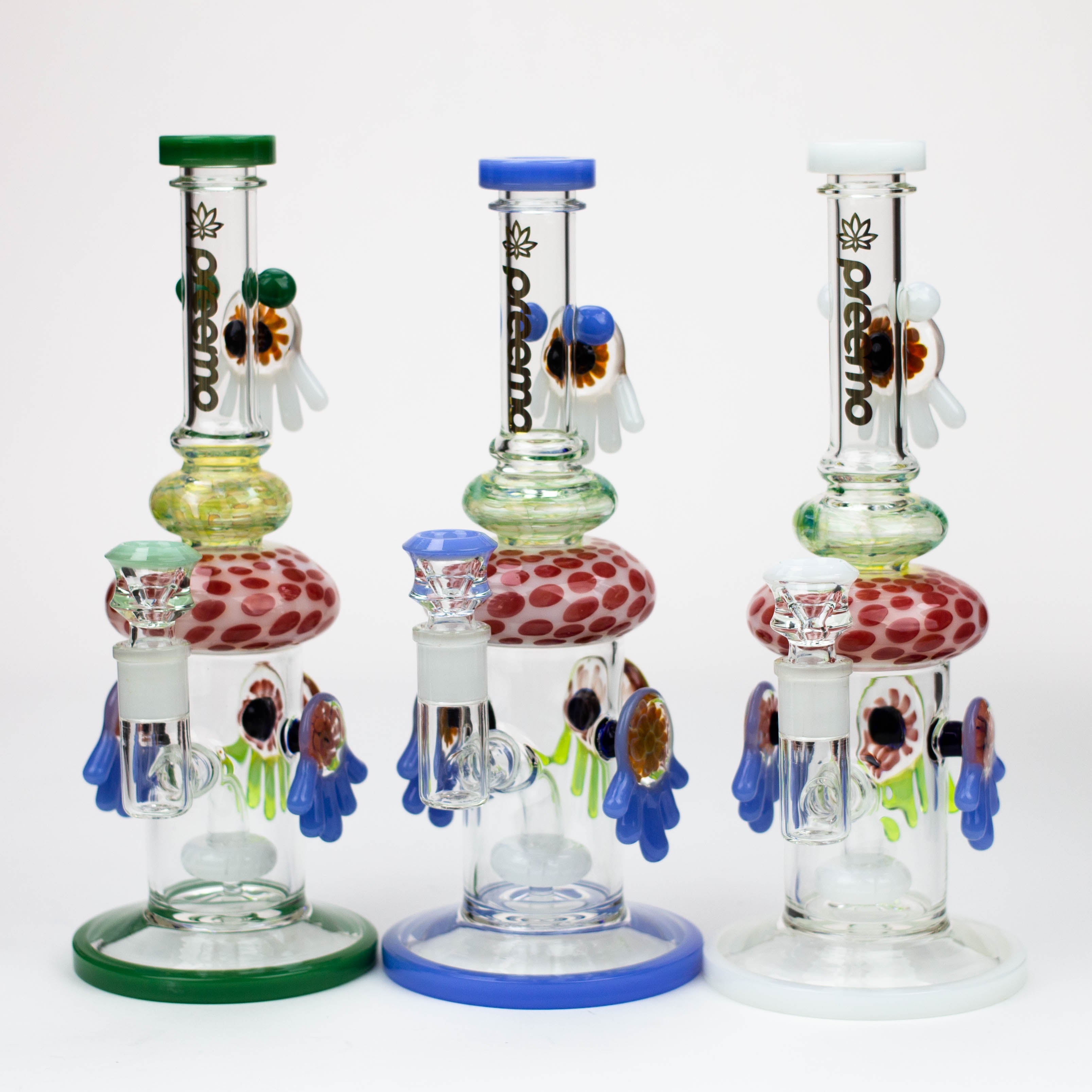 preemo - 12 inch Whimsy Mushroom Bong [P078]