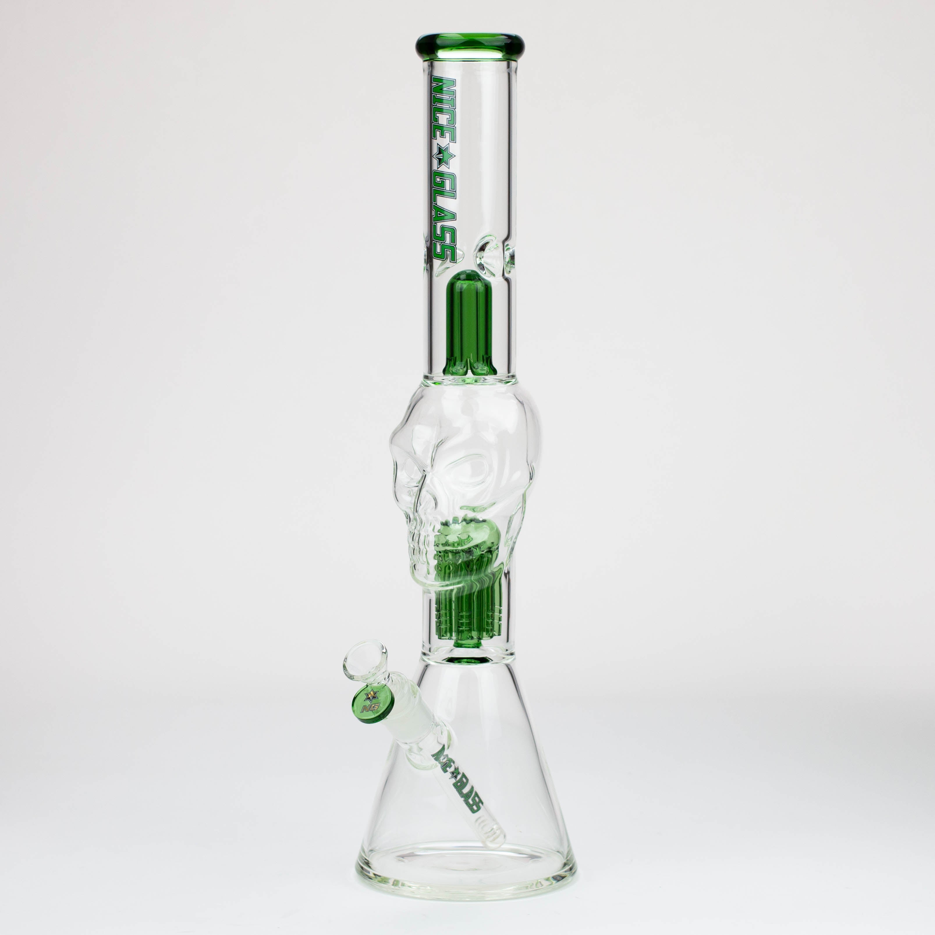 NG- 19 inch Skull Head 6-Arm Tree Perc Bong [Y007]