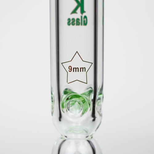 17.5" Spark 9 mm curbed tube glass water bong