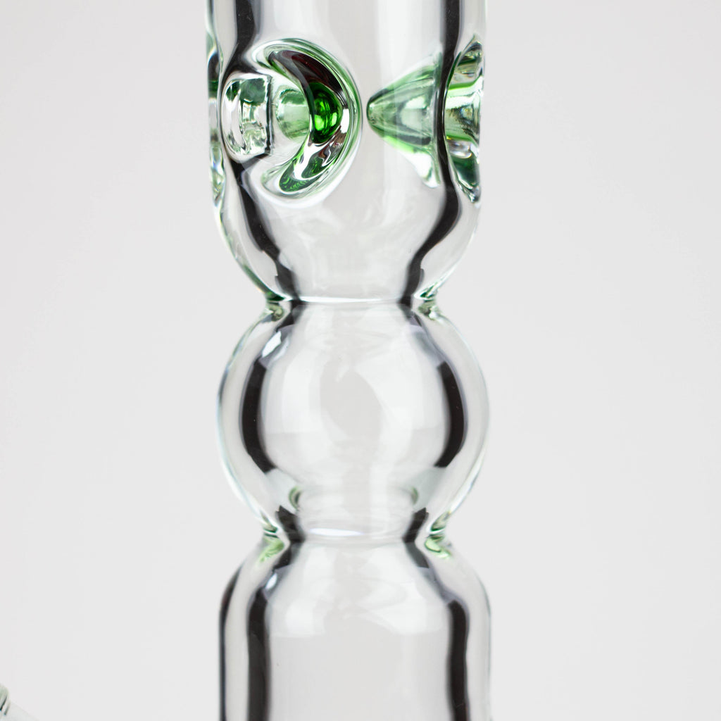 17.5" Spark 9 mm curbed tube glass water bong