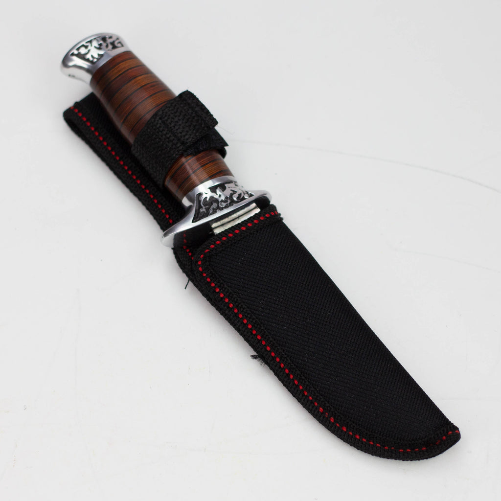 8" Hunt-Down fixed Blade Hunting Knife with Nylon Sheath [9116]