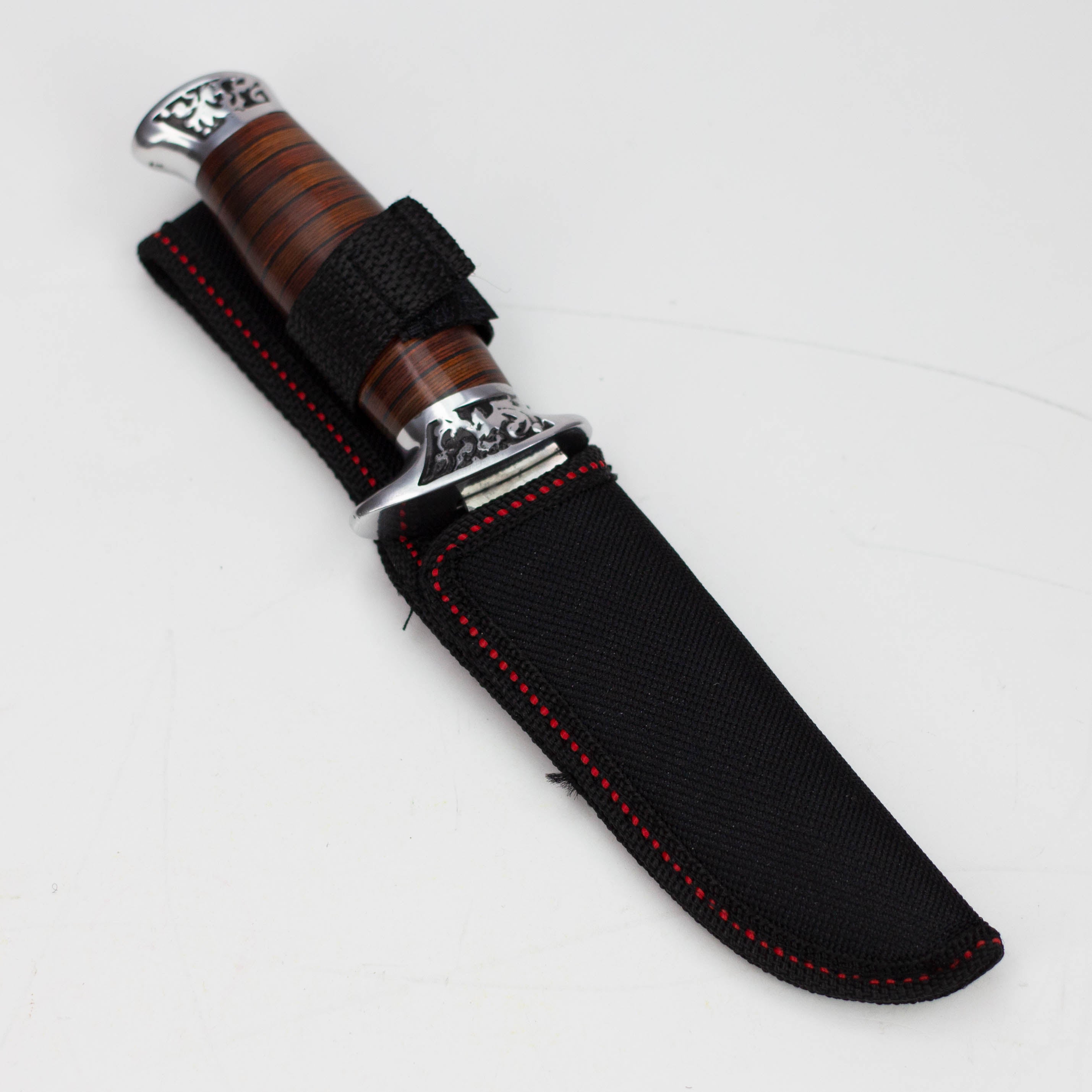 8" Hunt-Down fixed Blade Hunting Knife with Nylon Sheath [9116]