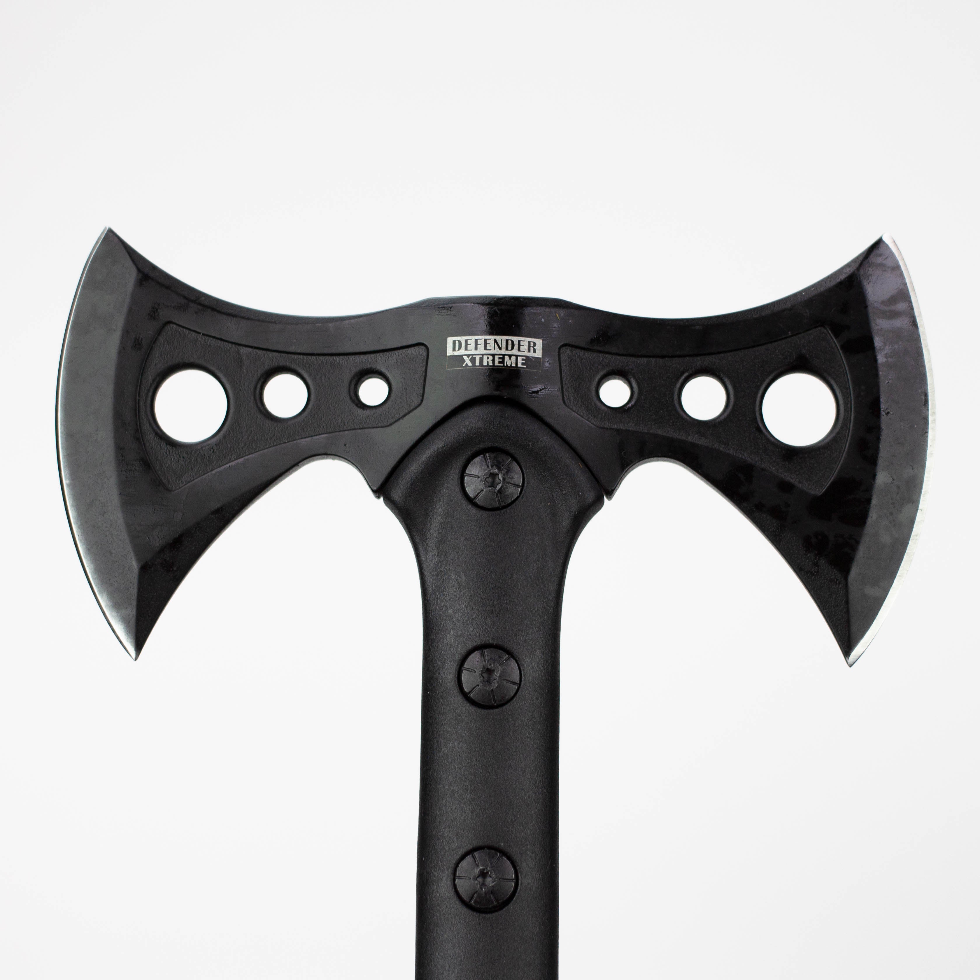 15.5" All  Black Tactical Axe Double Blade Head [13463]