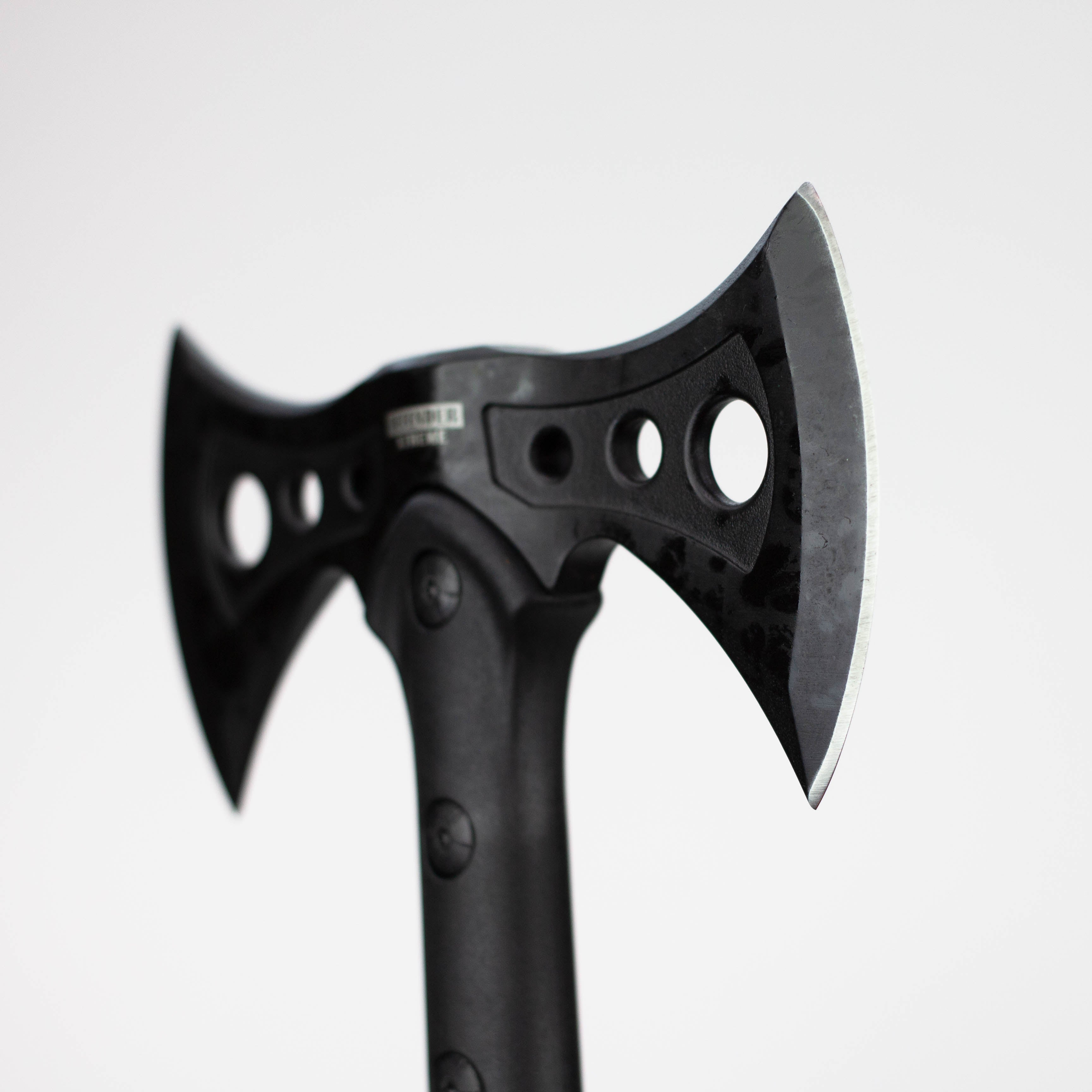 15.5" All  Black Tactical Axe Double Blade Head [13463]