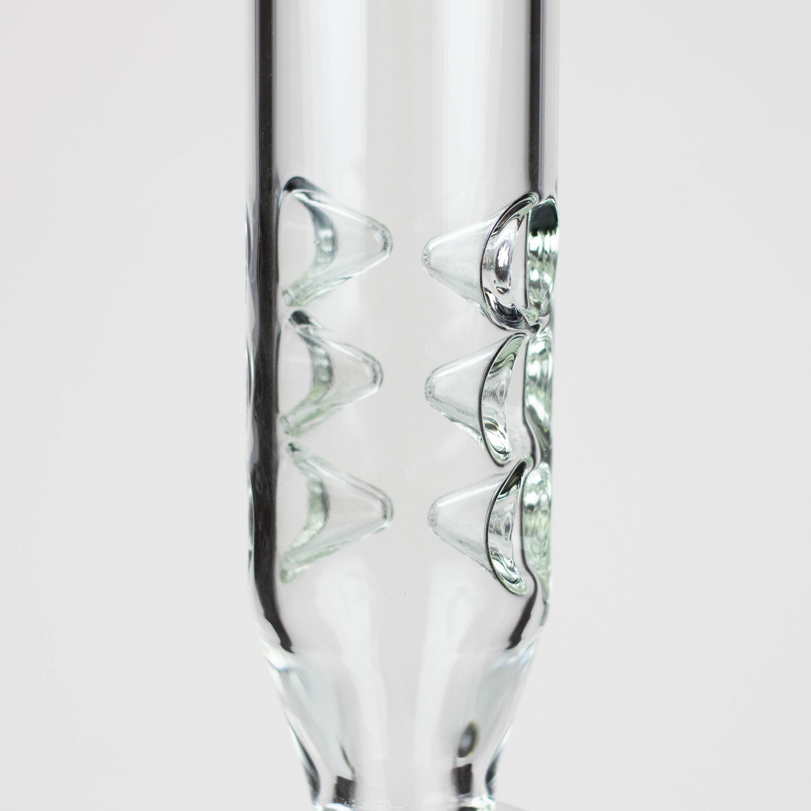 21" H2O Double ring glass water bong [H2O-24]