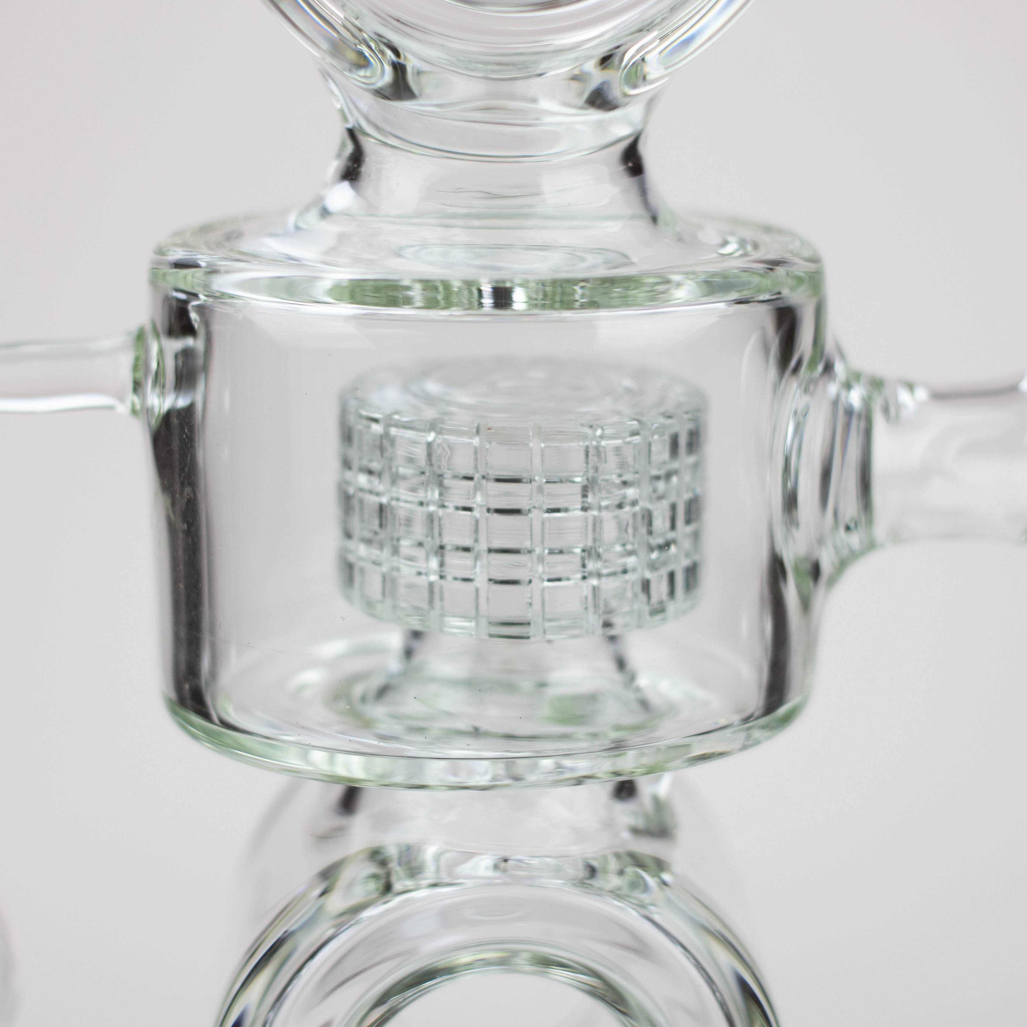 21" H2O Double ring glass water bong [H2O-24]