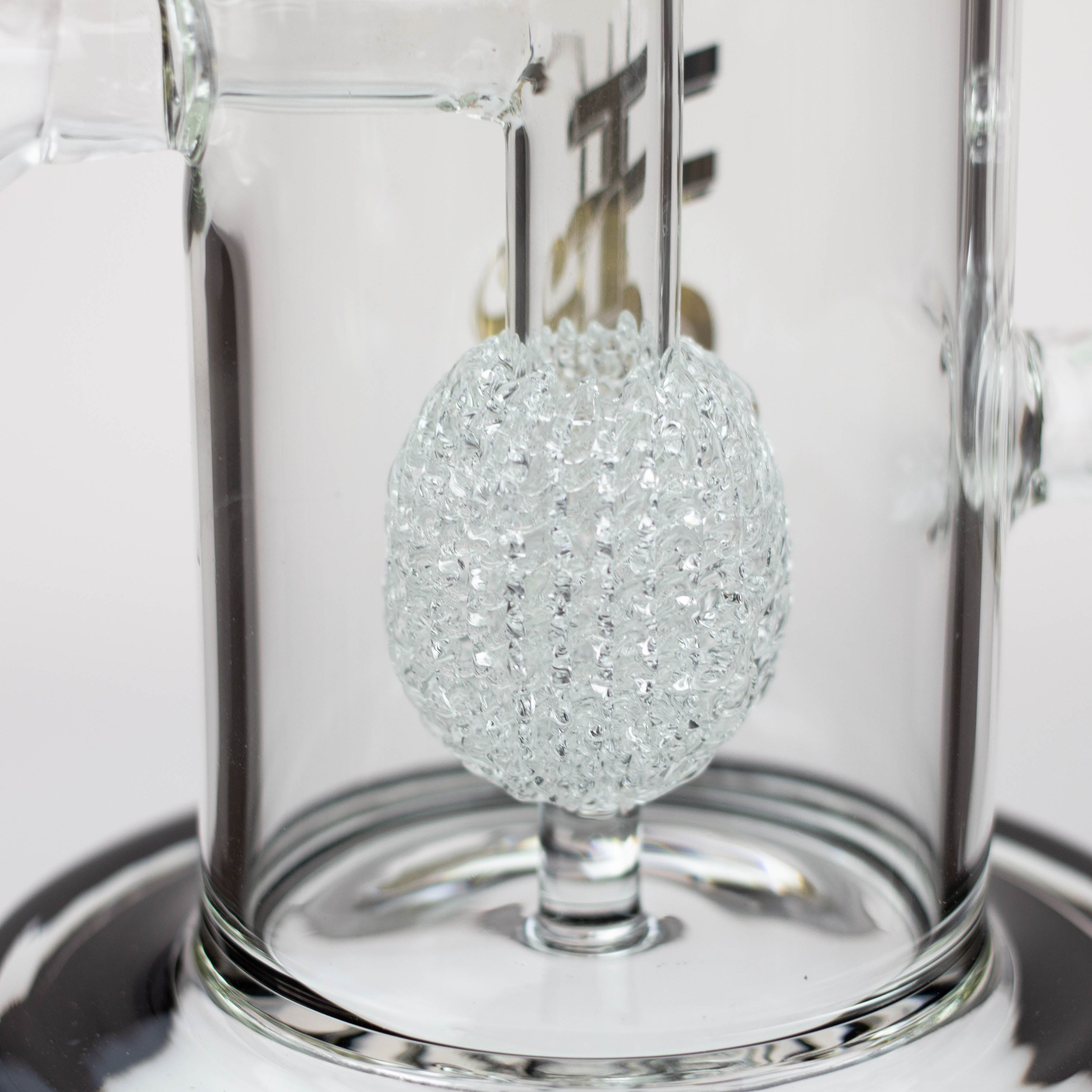 21" H2O Double ring glass water bong [H2O-24]