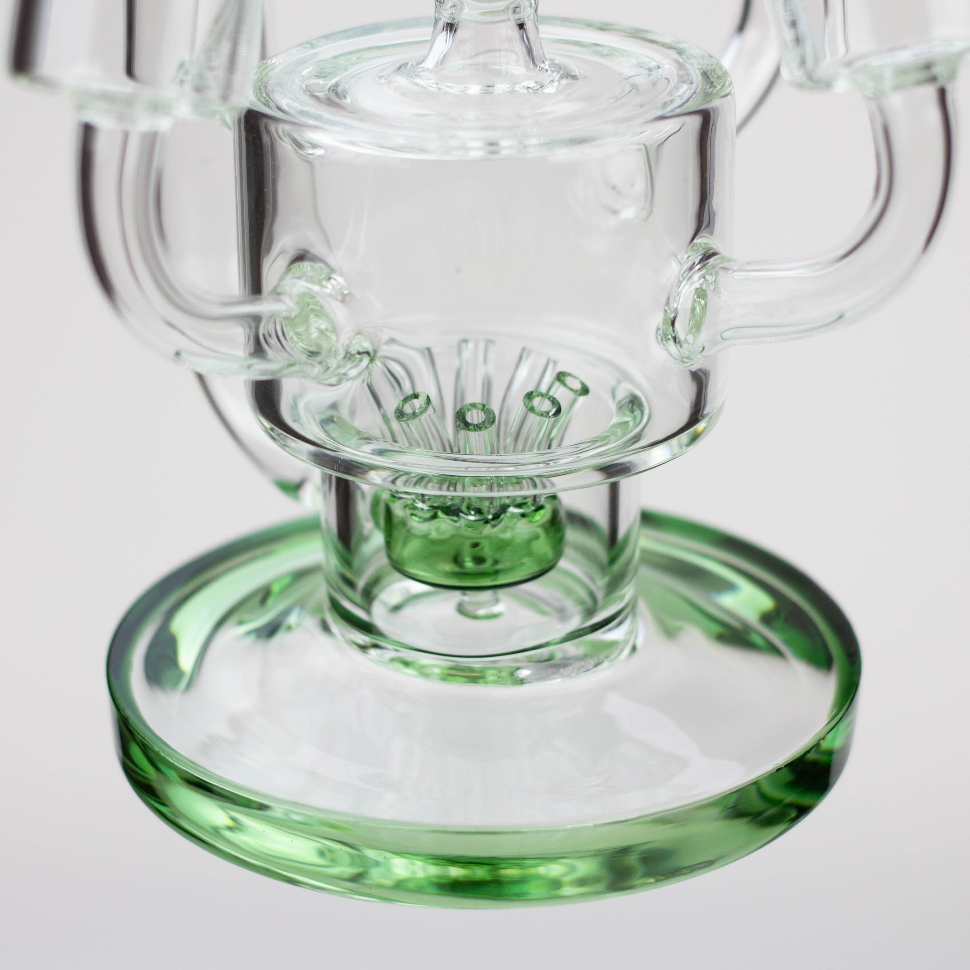 17" H2O Three Honeycomb silnders glass water recycle bong [H2O-25]