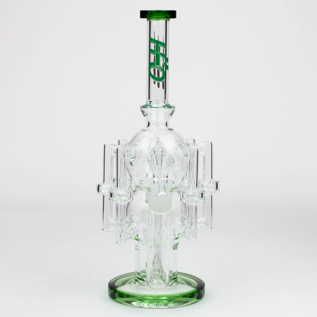 13.5" H2O Glass water recycle bong [H2O-17]