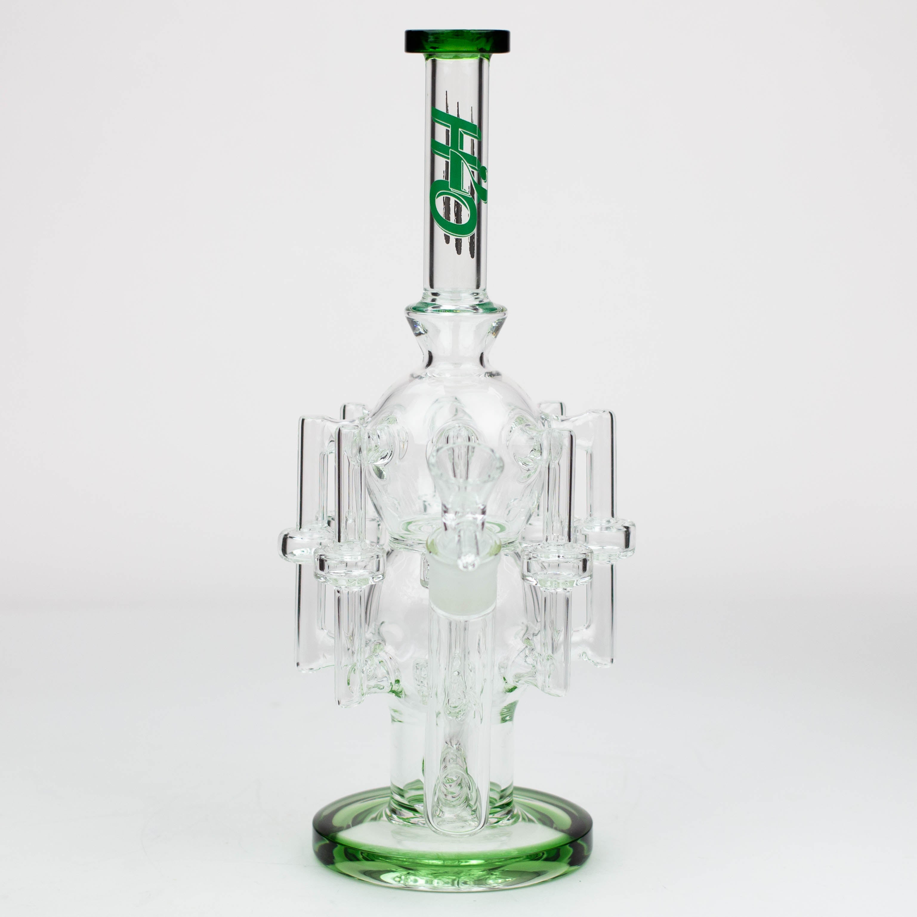 13.5" H2O Glass water recycle bong [H2O-17]