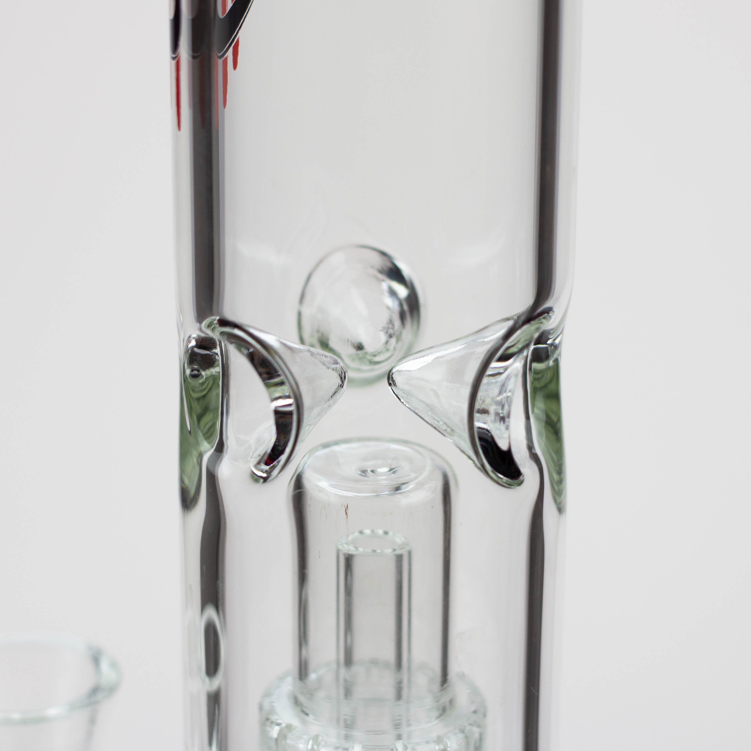 16" H2O Dual Honeycomb diffuser Glass water bong [H2O-27]