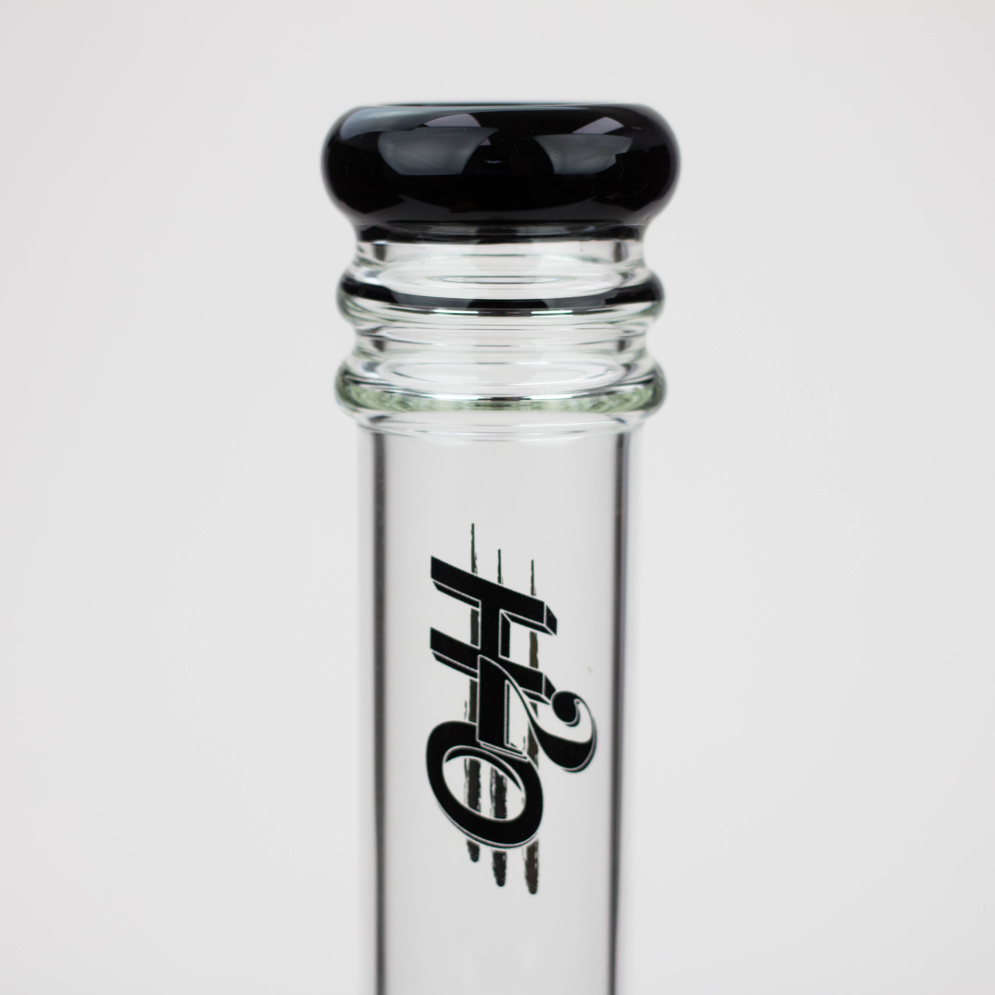 17" H2O glass water bong with double layer honeycomb [H2O-28]