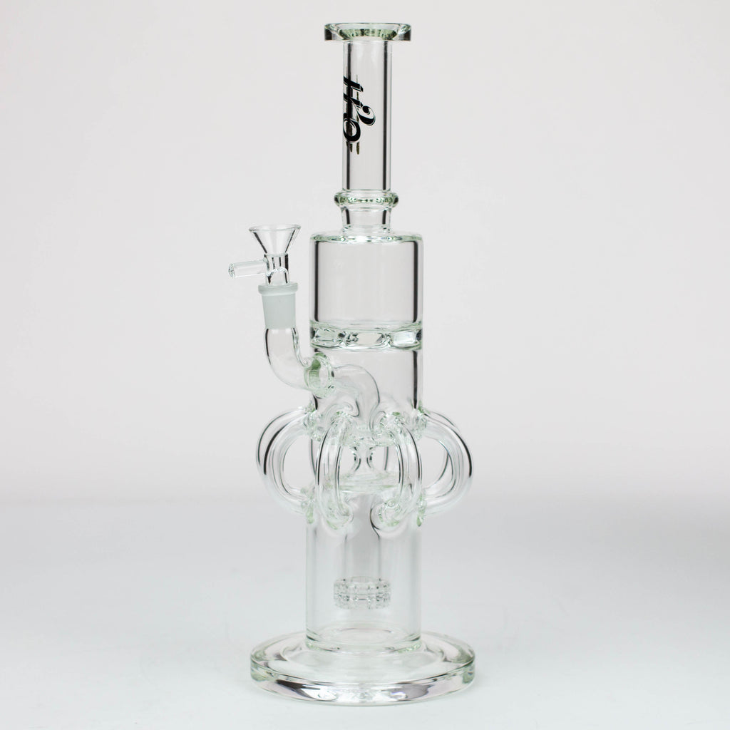 15" H2O Glass water recycle bong [H2O-32]