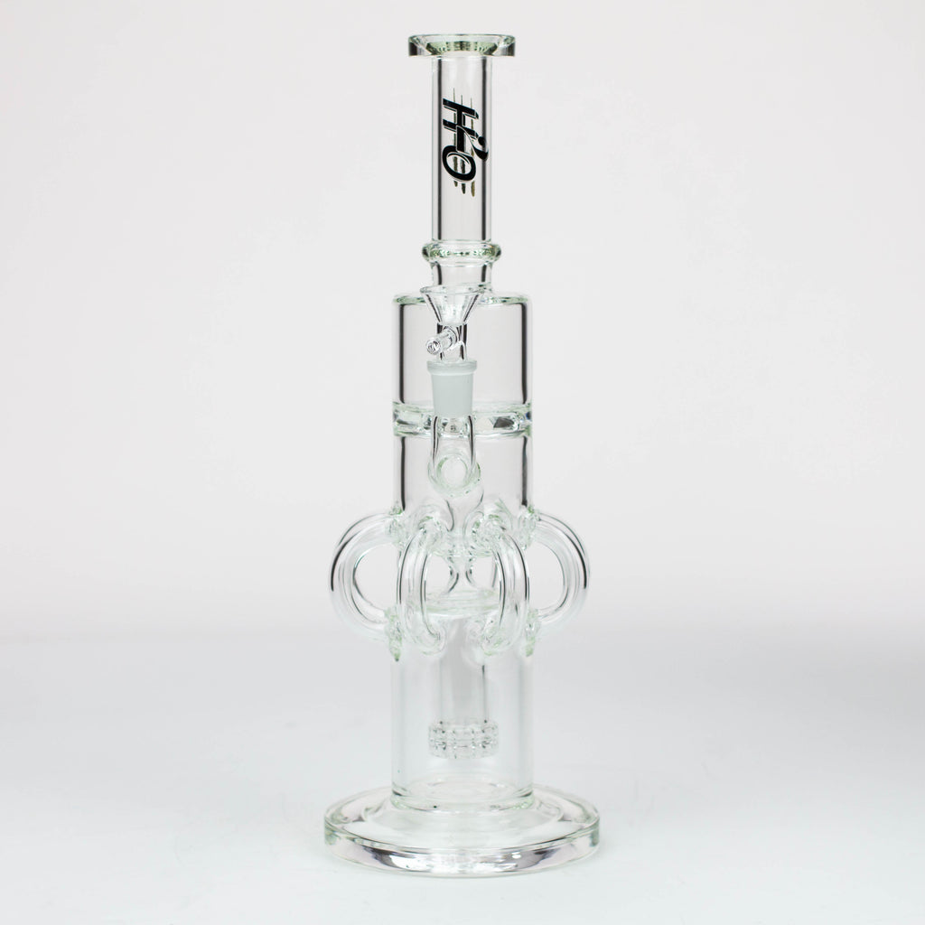 15" H2O Glass water recycle bong [H2O-32]