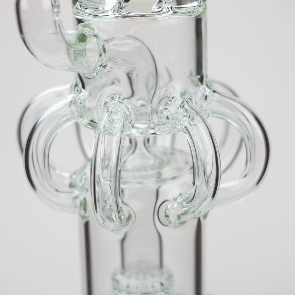 15" H2O Glass water recycle bong [H2O-32]