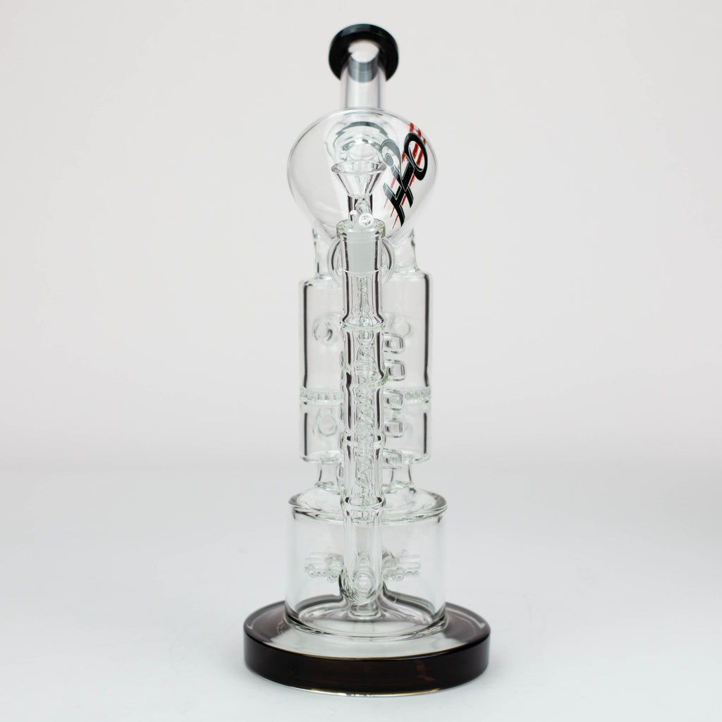 12" H2O Coil Glass water recycle bong [H2O-18]