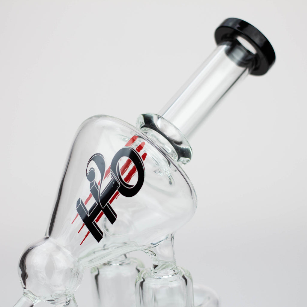 12" H2O Coil Glass water recycle bong [H2O-18]