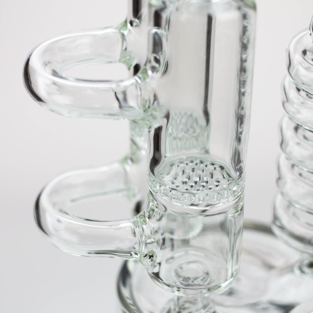 12" H2O Coil Glass water recycle bong [H2O-18]