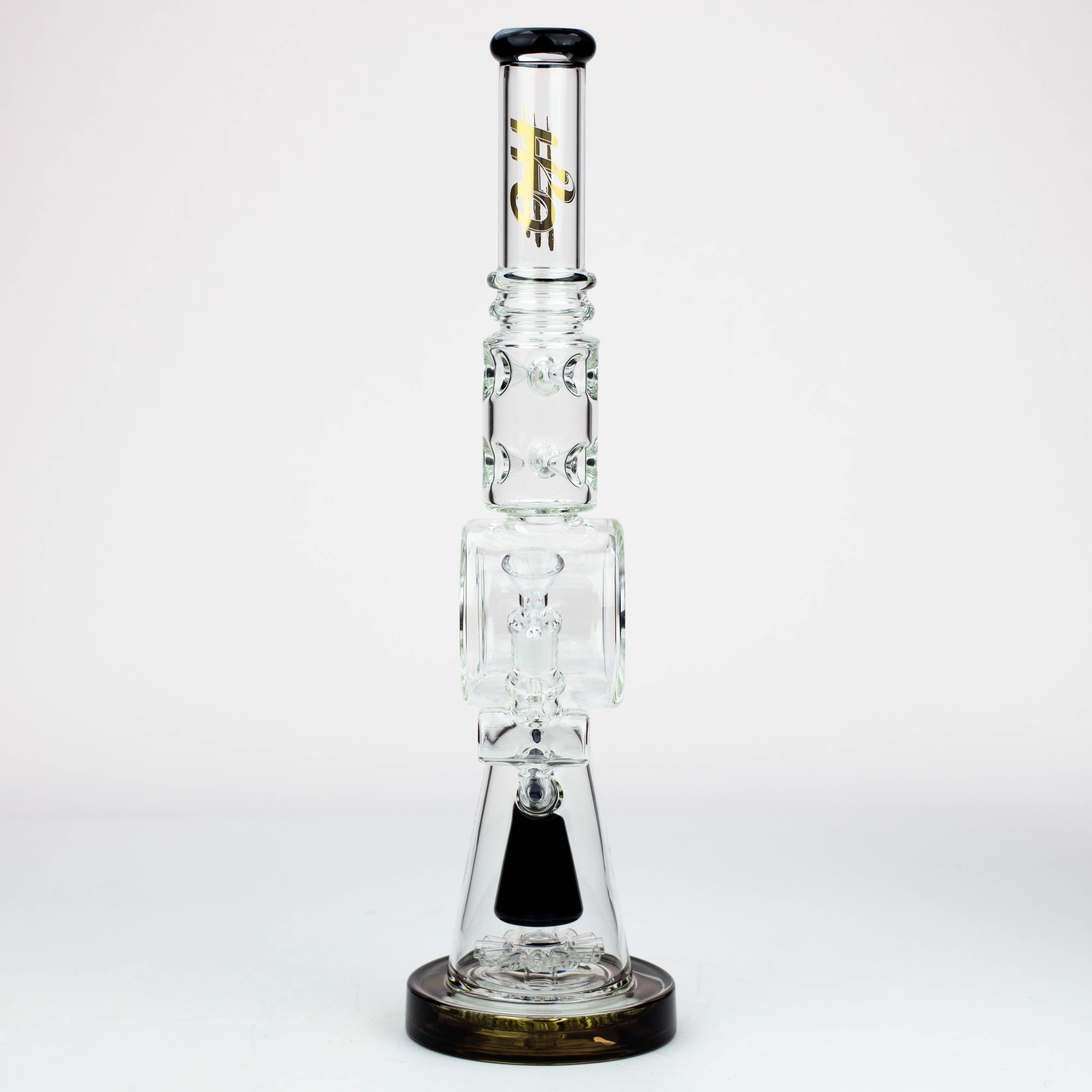 18" H2O Cone diffuser glass water bong [H2O-16]